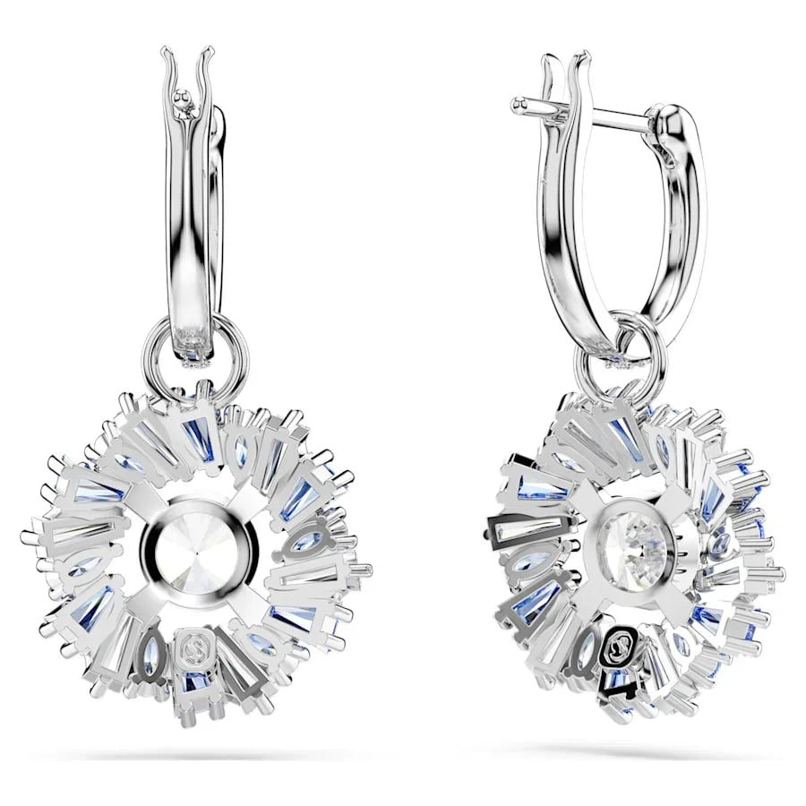 Dam Idyllia Flower Blue Silver Örhängen – Swarovski view 4