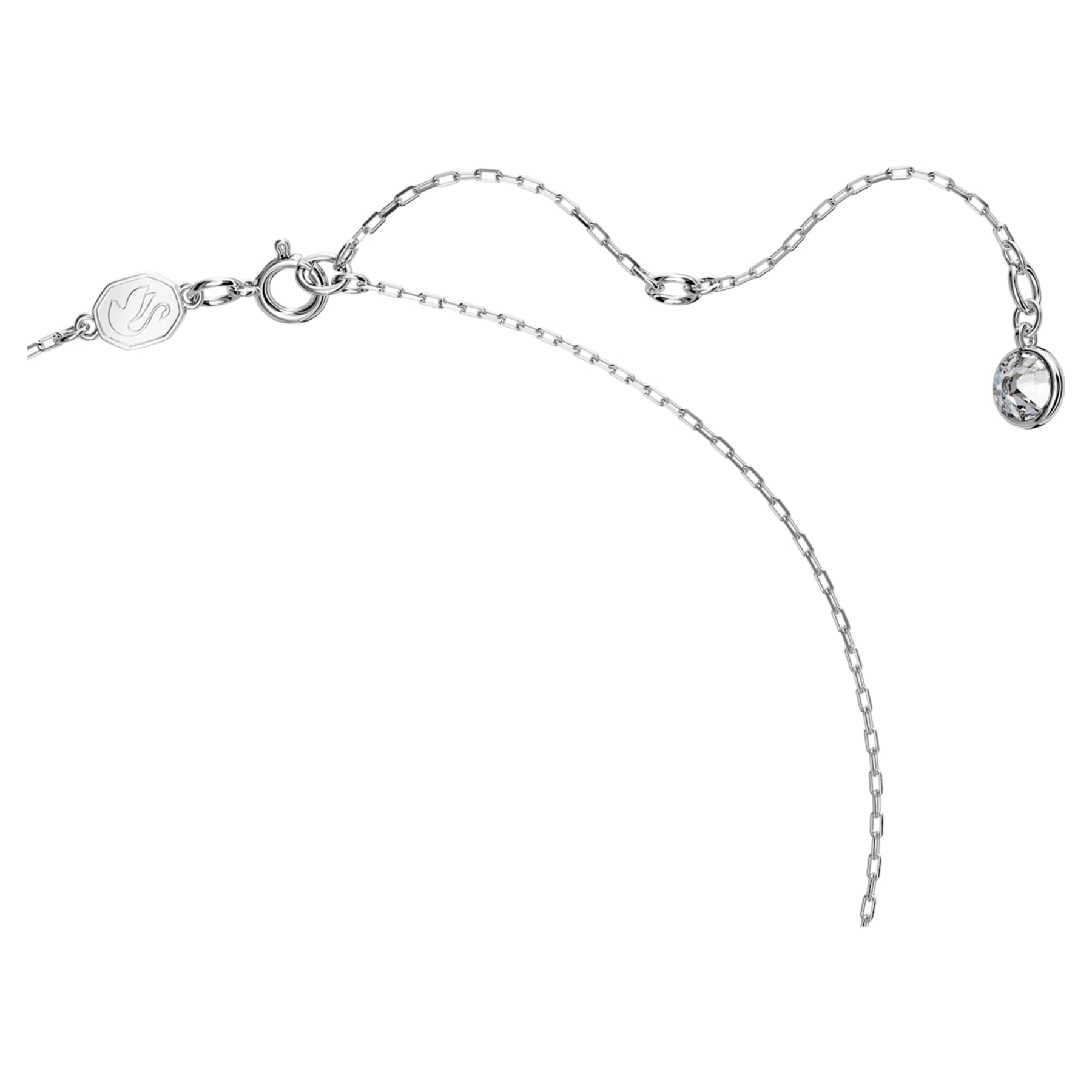 Iconic Swan Swan Pendant Small Blue Rhodium Plated – Swarovski