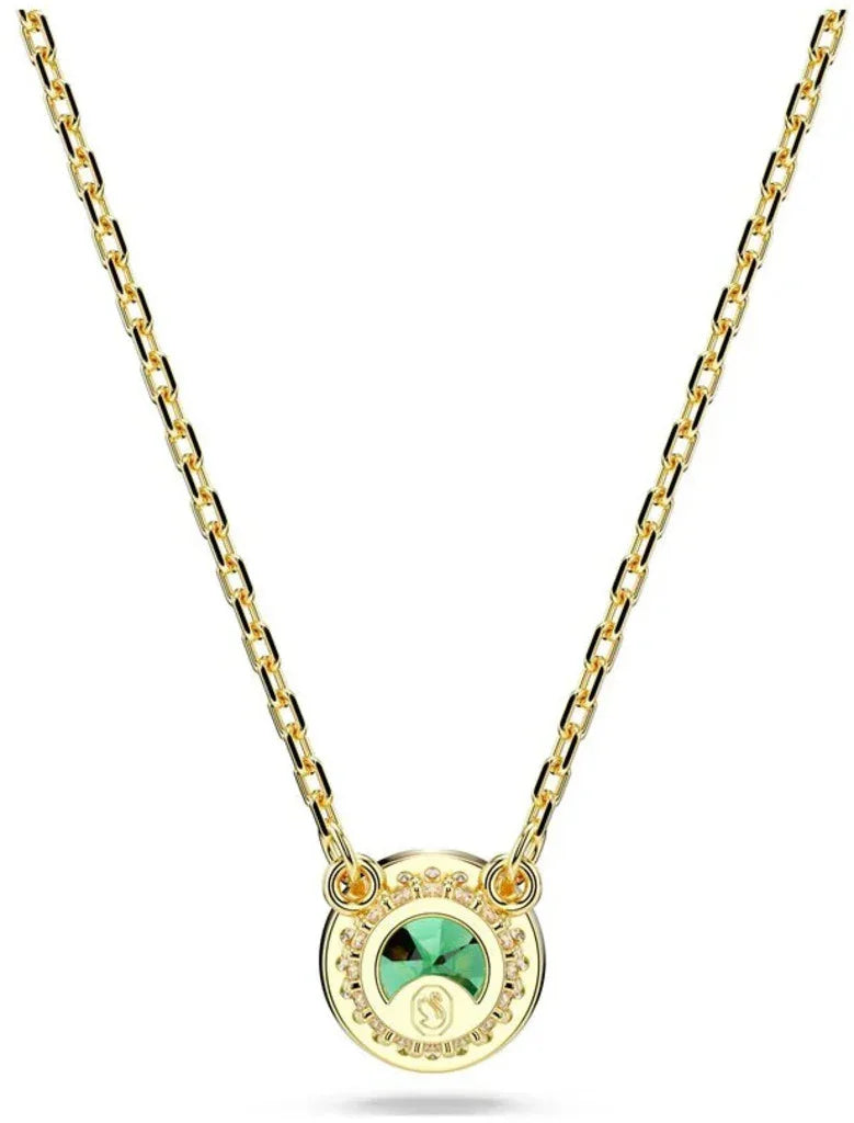 Pendentif Una Angelic Rond Pavé Vert Doré – Swarovski vue 3