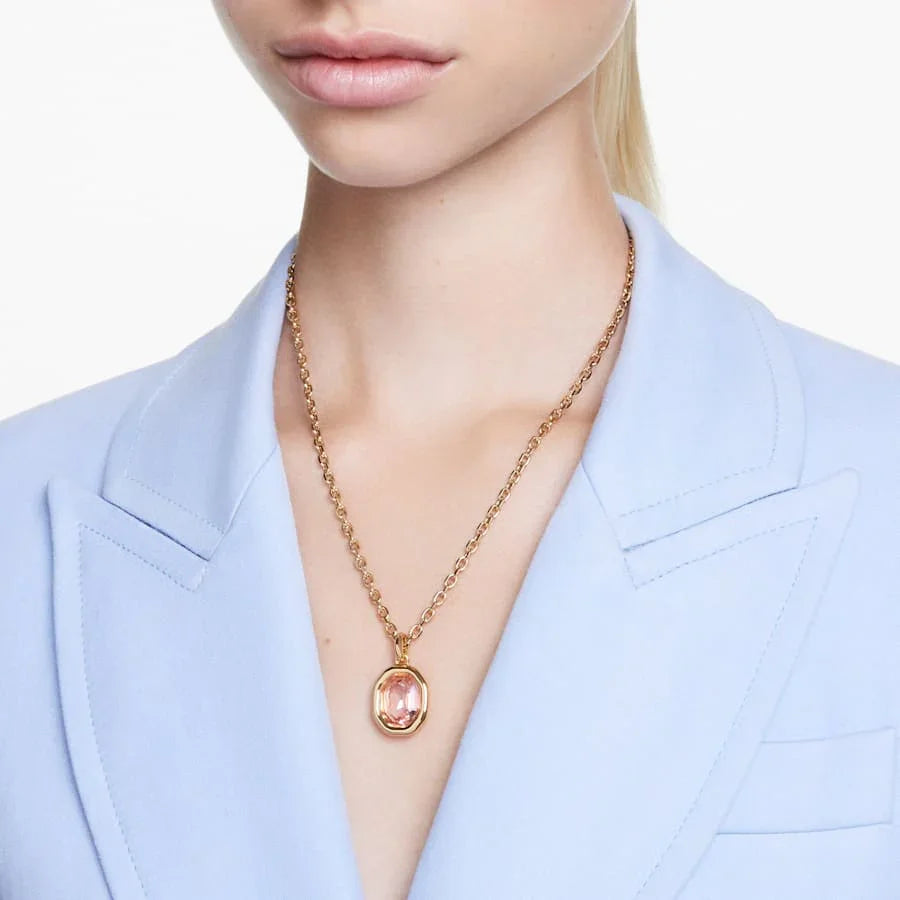 Οκταγωνικό μενταγιόν από ροζ χρυσό Imber – άποψη Swarovski 2