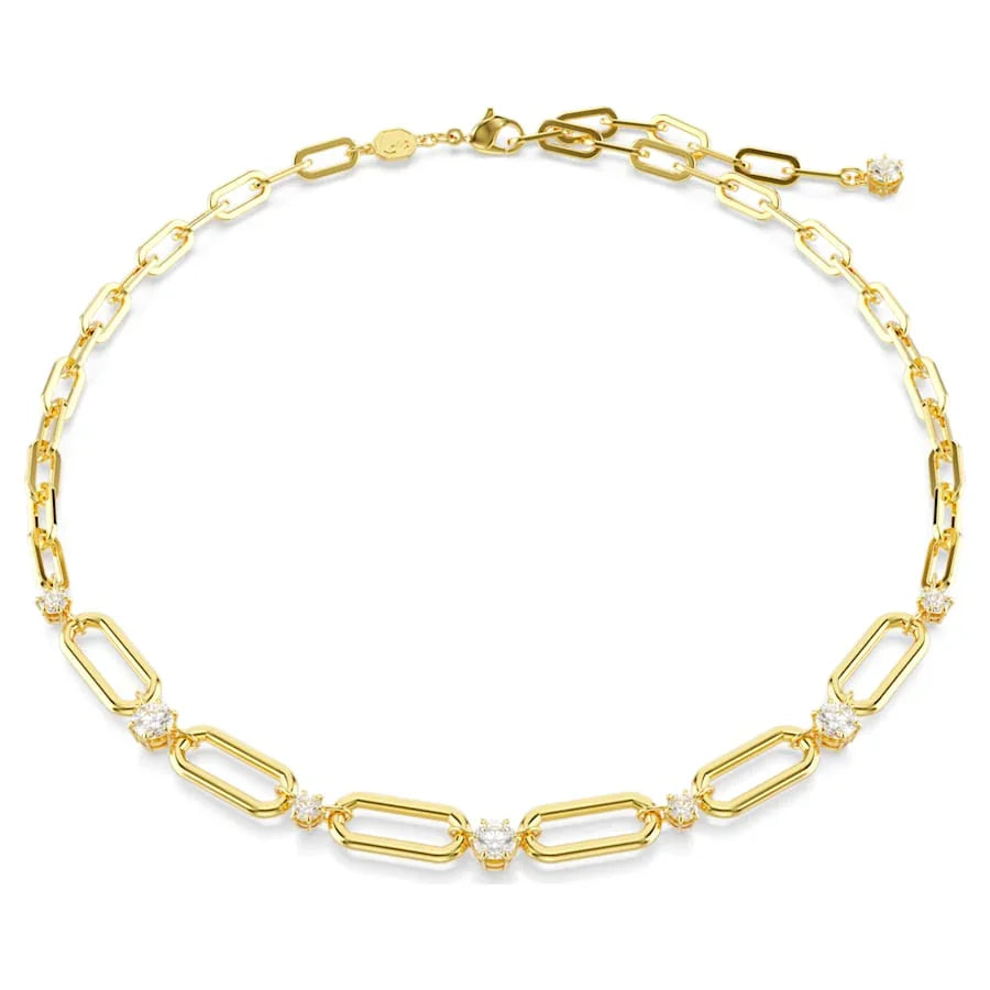 Swarovski nyaklánc - Constella - fehér és arany