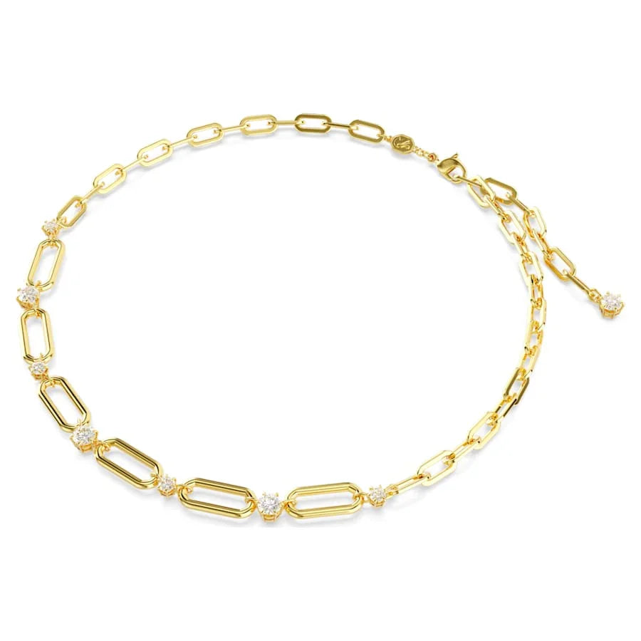 Swarovski nyaklánc - Constella - fehér és arany nézet 4