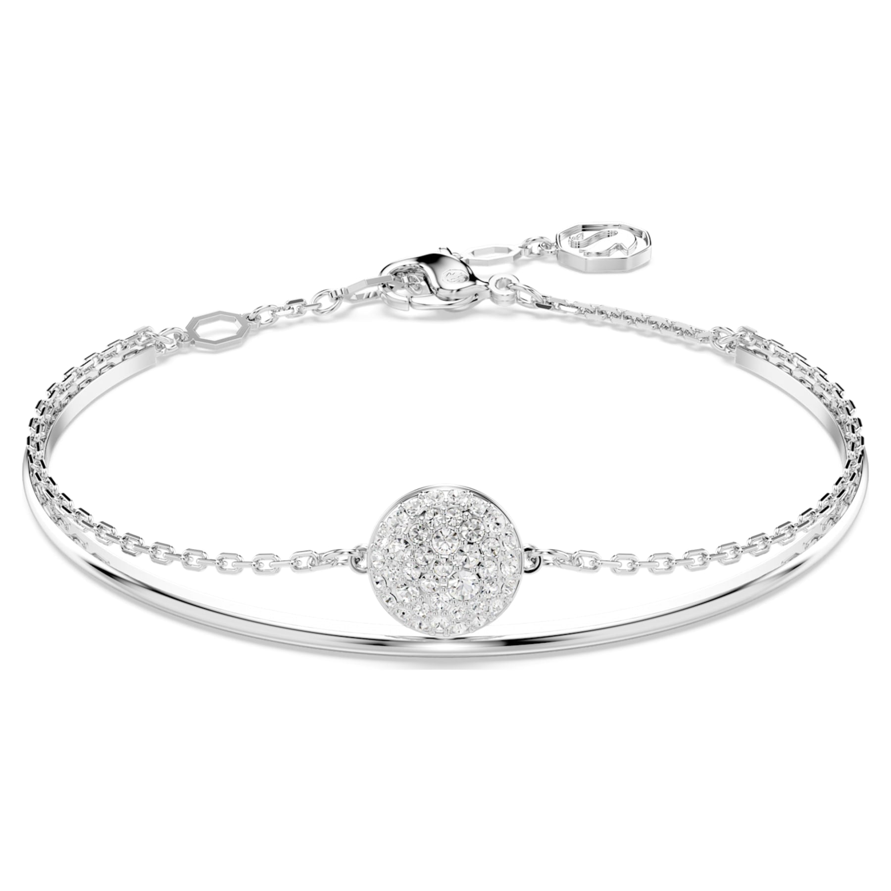 Sublima - Silver White - Armband Armband - Swarovski