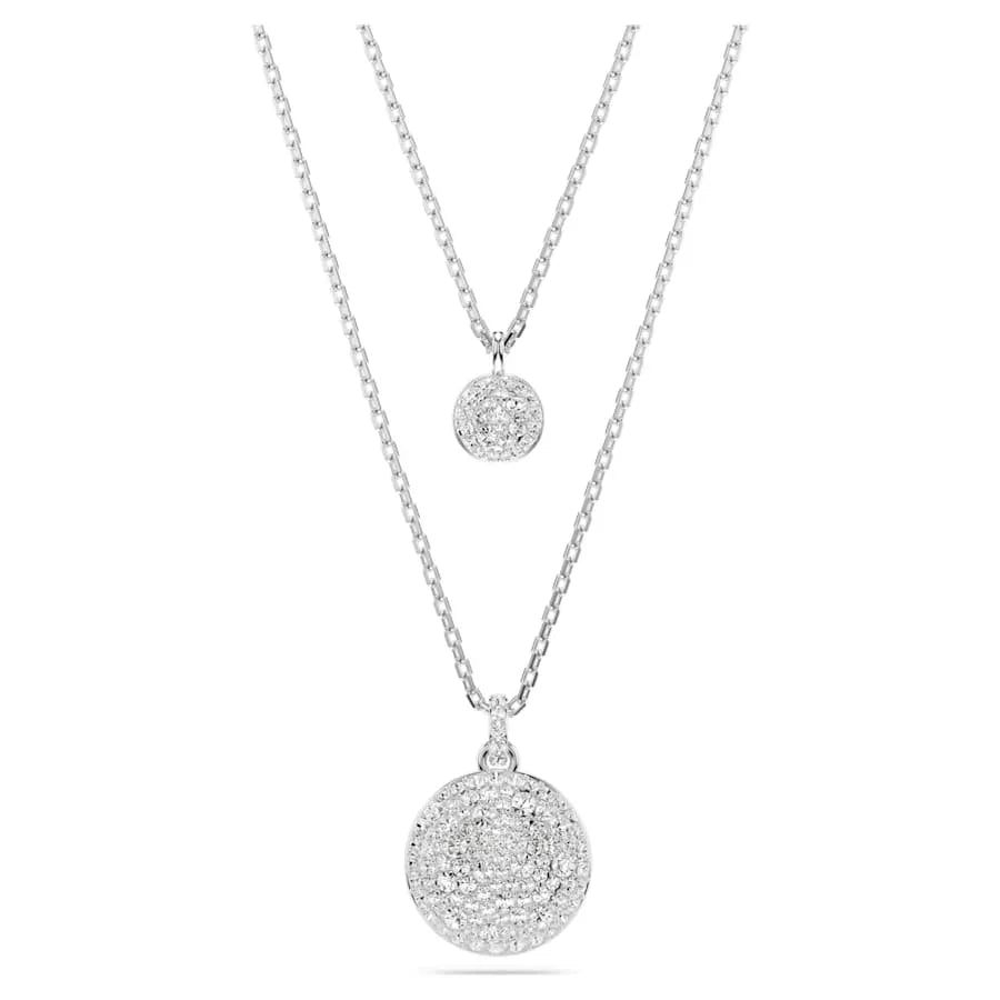 Wisiorek Swarovski – Sublima – biały i srebrny