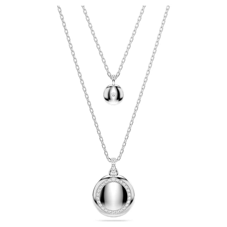 Wisiorek Swarovski – Sublima – widok biało-srebrny 3