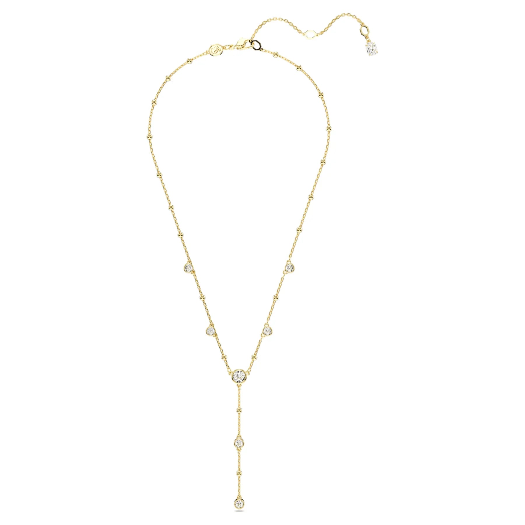 Colar Swarovski - Imber - Corte redondo - Revestimento em tom branco e dourado vista 2