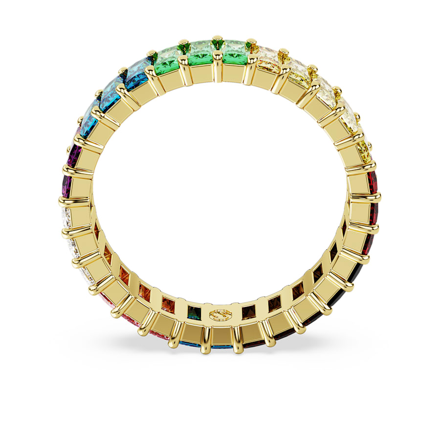 Women's Matrix Baguette Multicolor Gold Ring – Swarovski