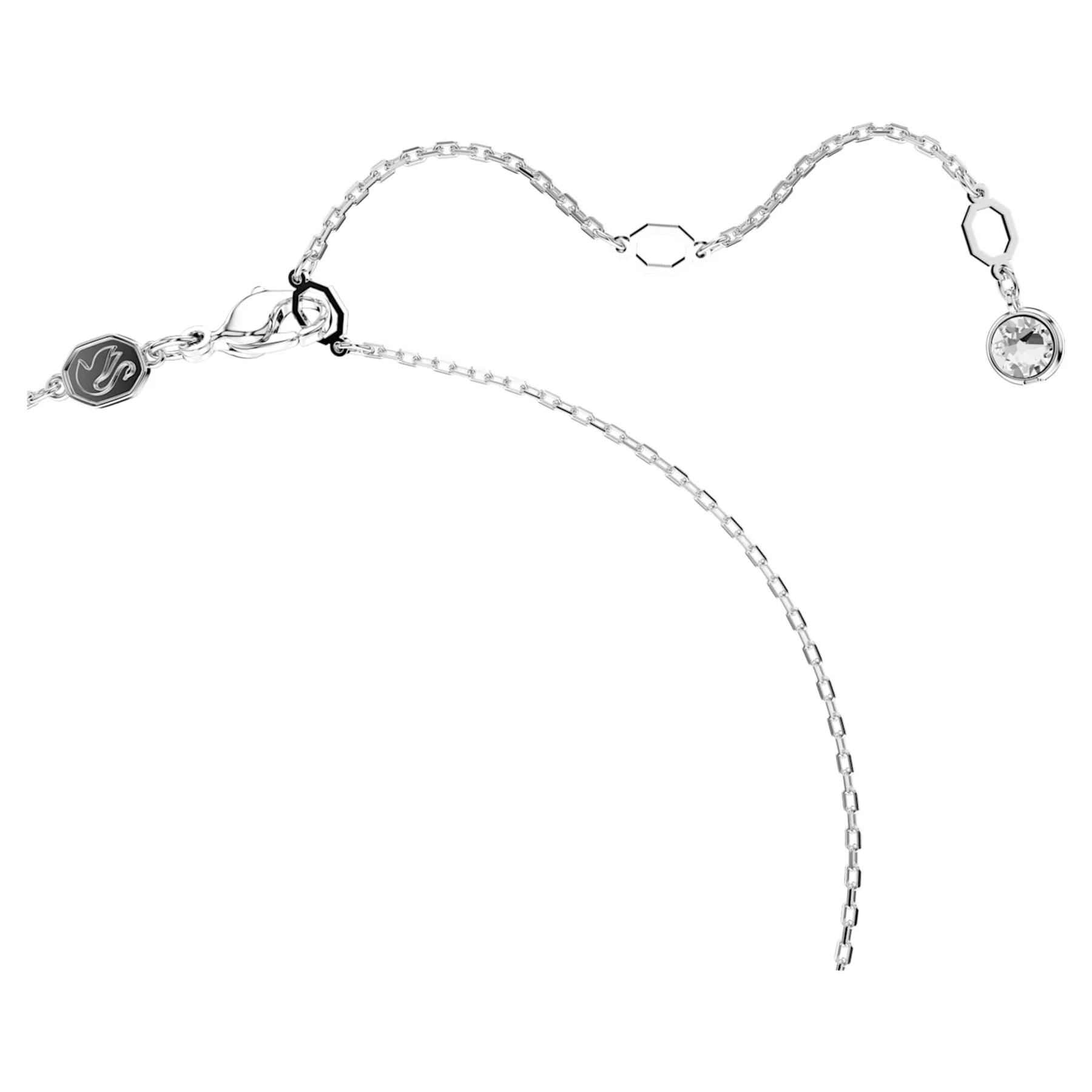 Hyperbola Infinite Pavé fehér ródium bevonatú medál – Swarovski nézet 3