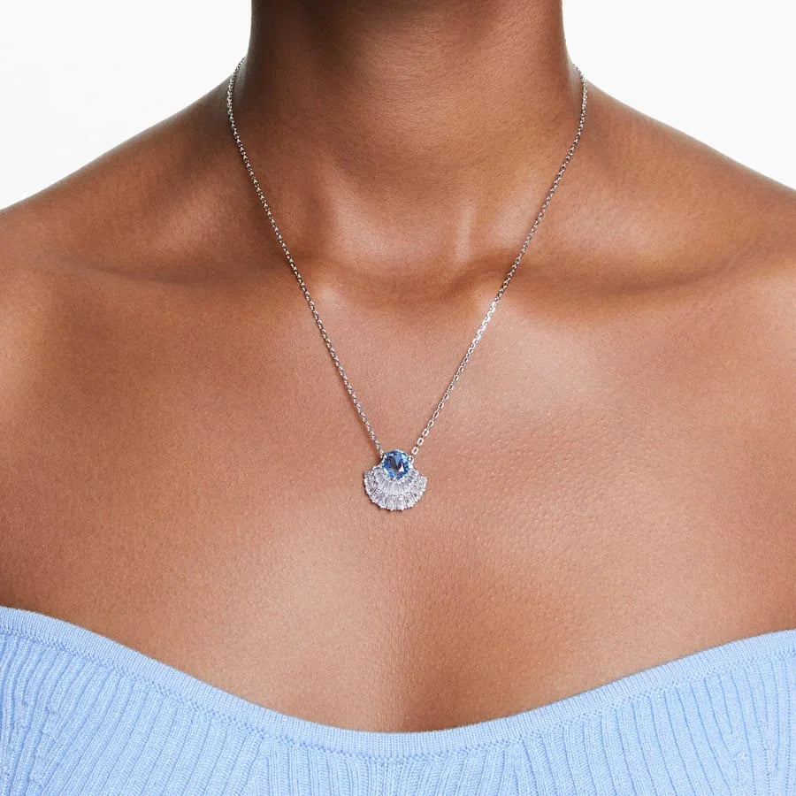 Swarovski medál - Idyllia - kék és ezüst nézet 2