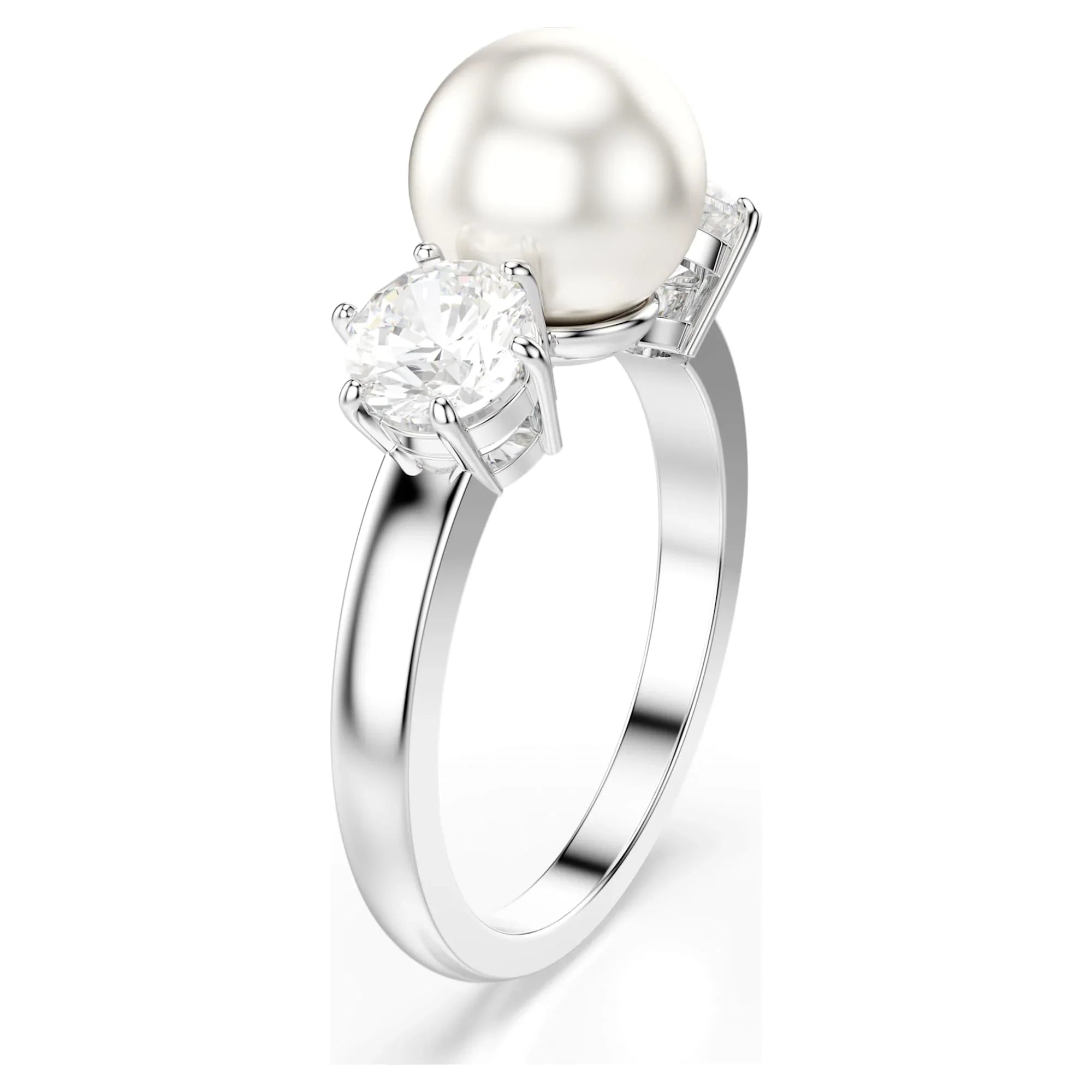 Anillo Mujer Matrix de Plata Perla Blanca – Swarovski vista 3