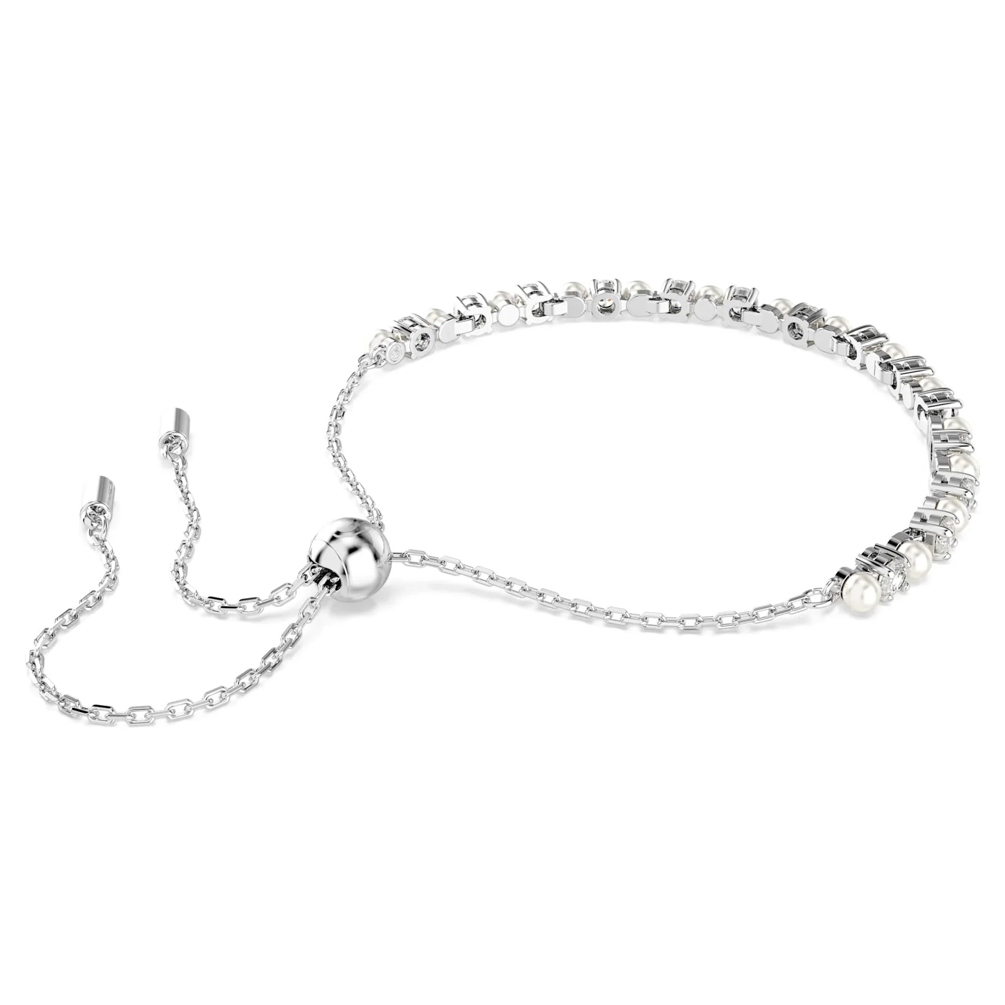 Matrix - Weißes Silber - Armband - Swarovski Ansicht 5