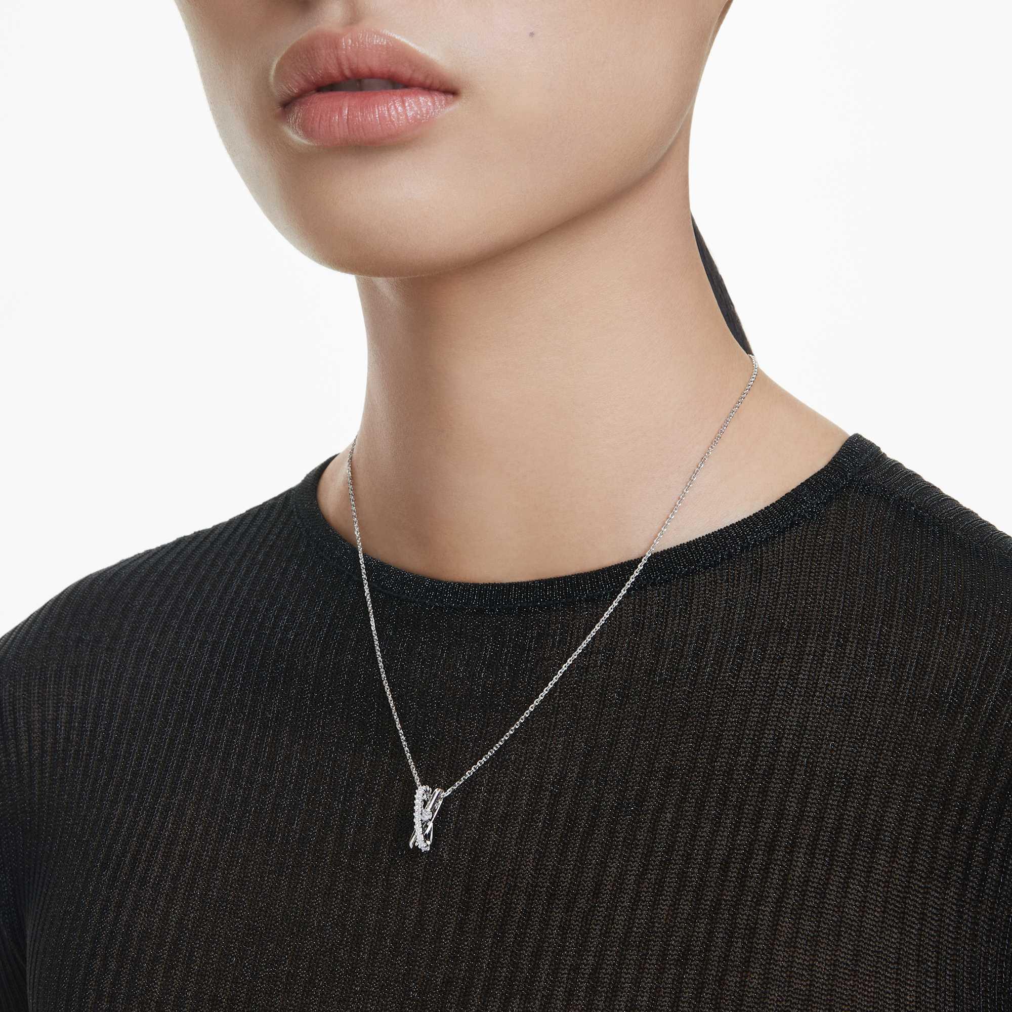 Swarovski medál - Hyperbola - Különböző méretek - White & Rosé nézet 2