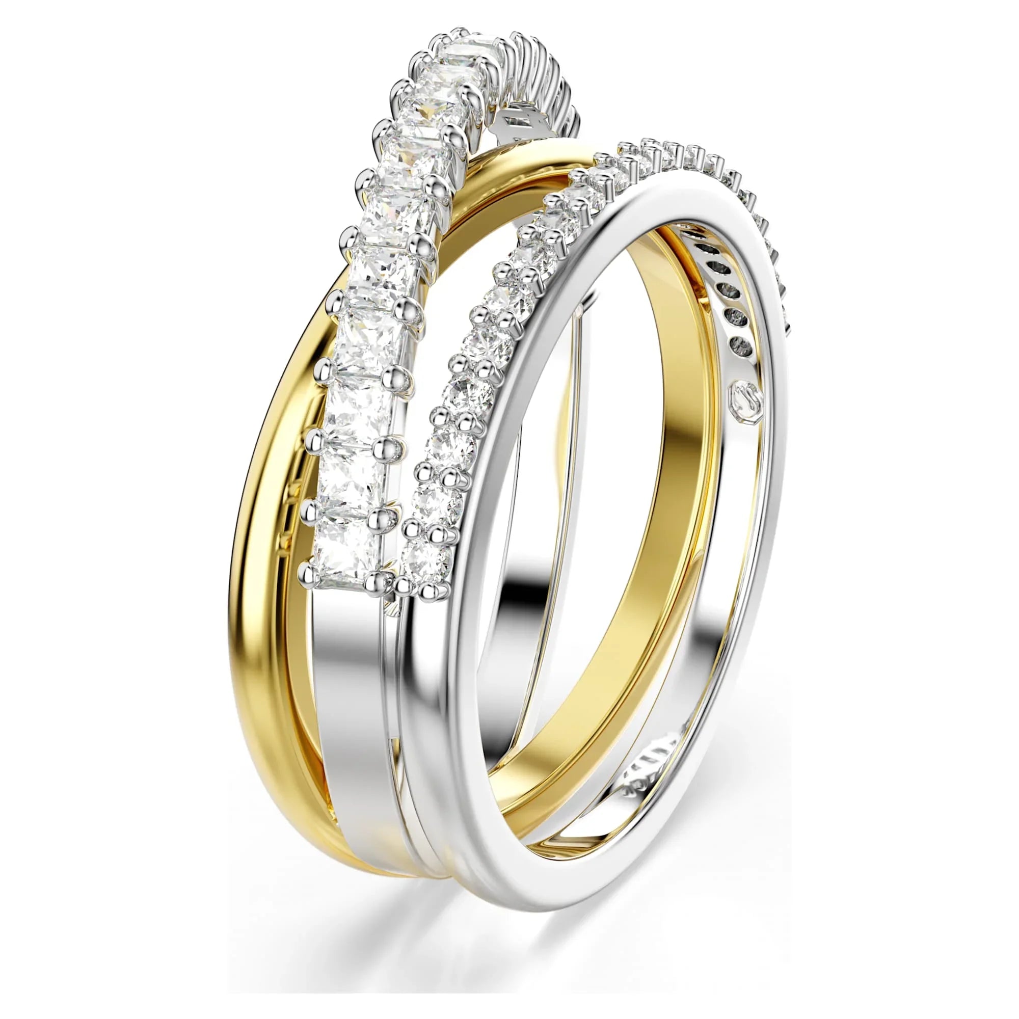 Hyperbola Wit Mix Damesring – Swarovski bekijk 3