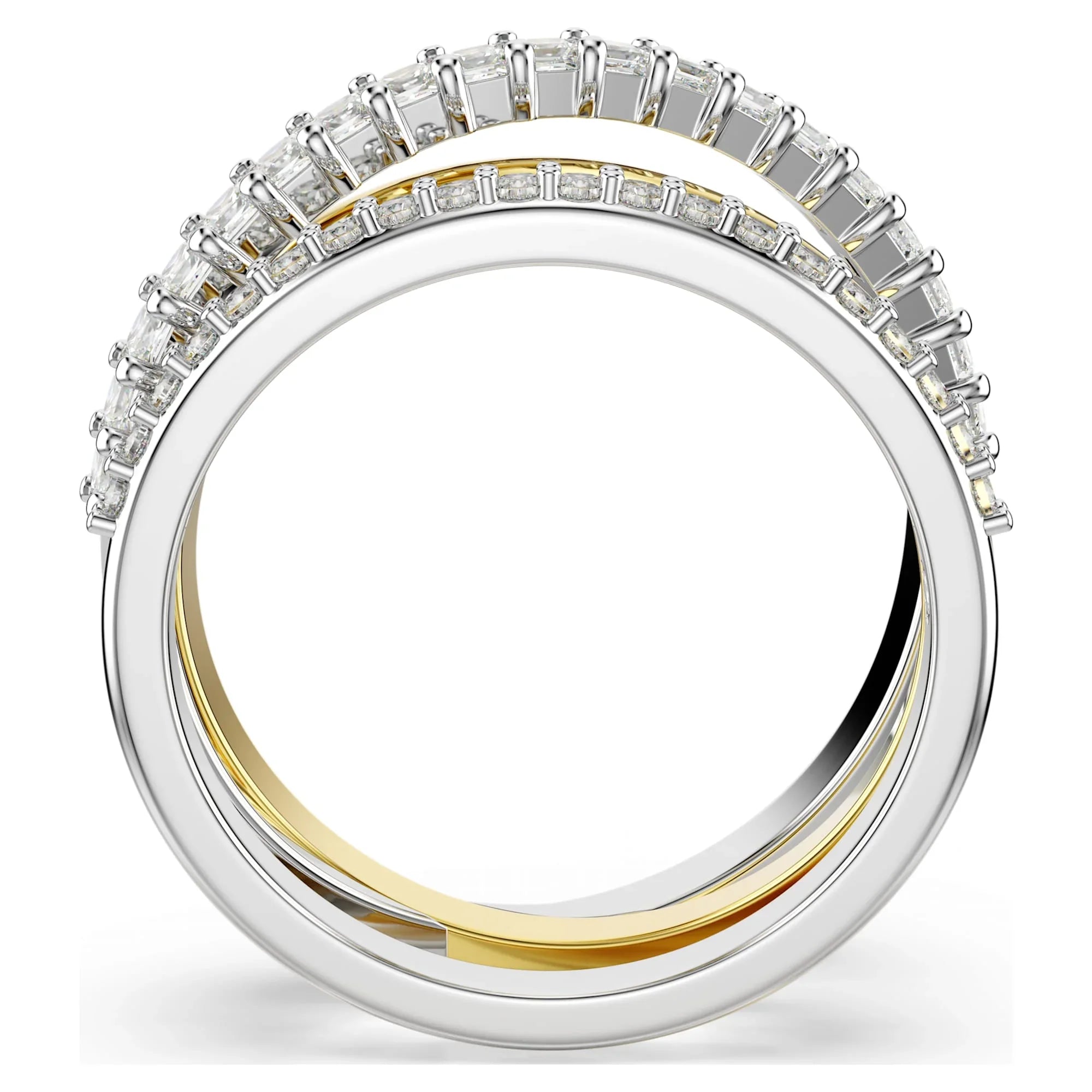 Hyperbola Wit Mix Damesring – Swarovski bekijk 4