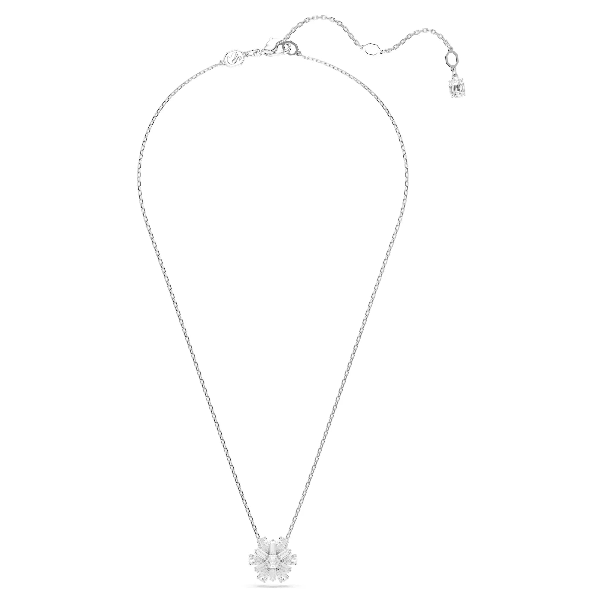Colgante Idyllia Copo de Nieve Chapado en Rodio Blanco - Swarovski vista 2