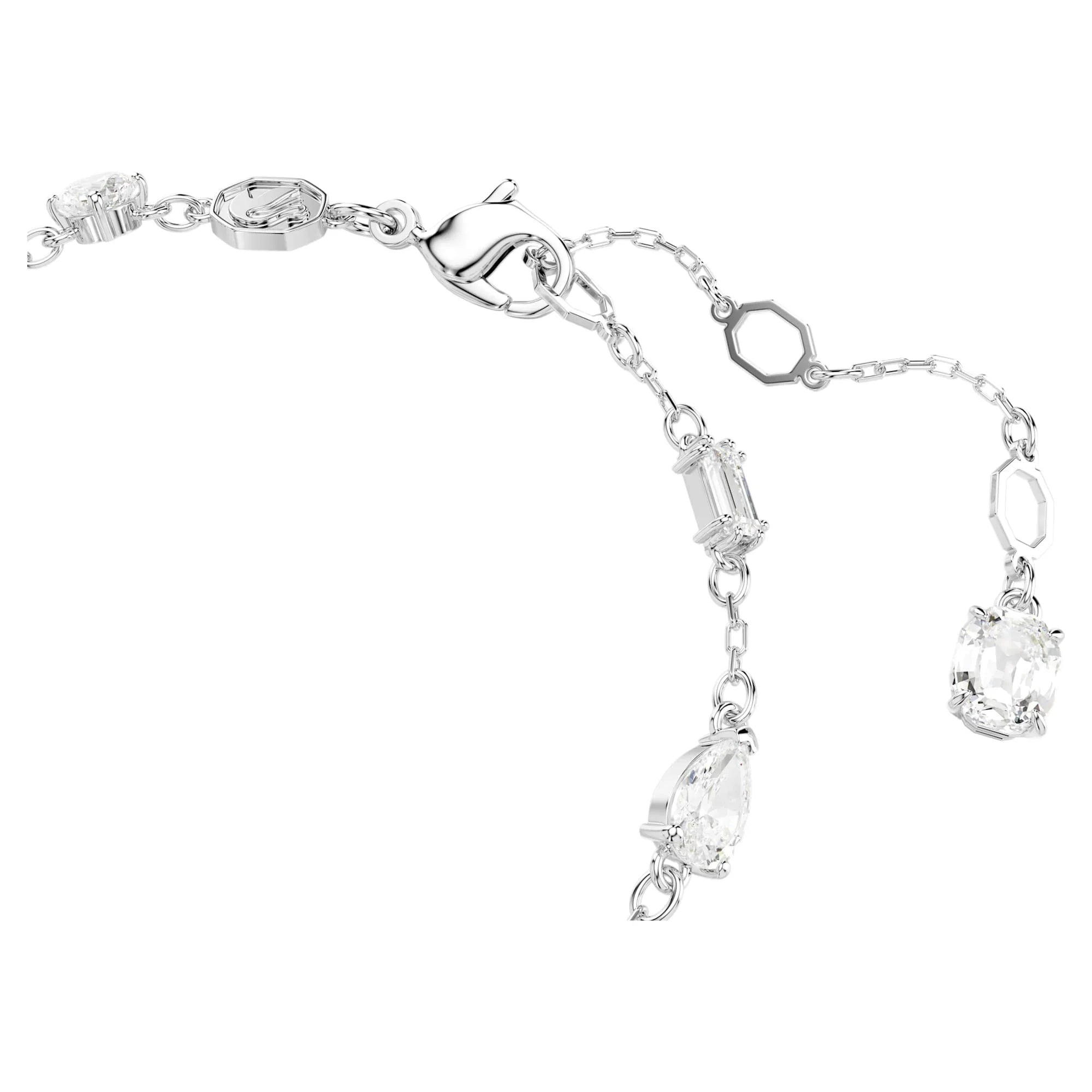 Idyllia - Fulg de nea - Alb argintiu - Bratara - Vedere Swarovski 5