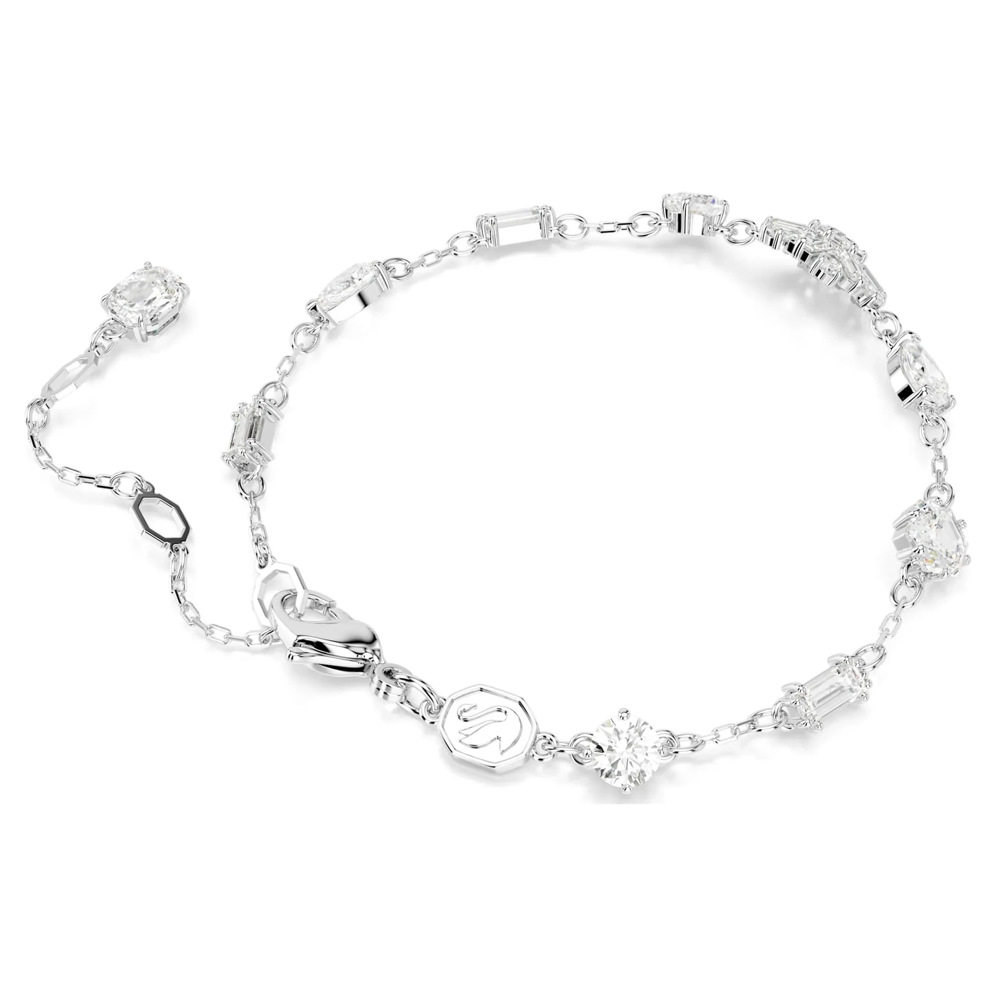 Idyllia - Fulg de nea - Alb argintiu - Bratara - Vedere Swarovski 4