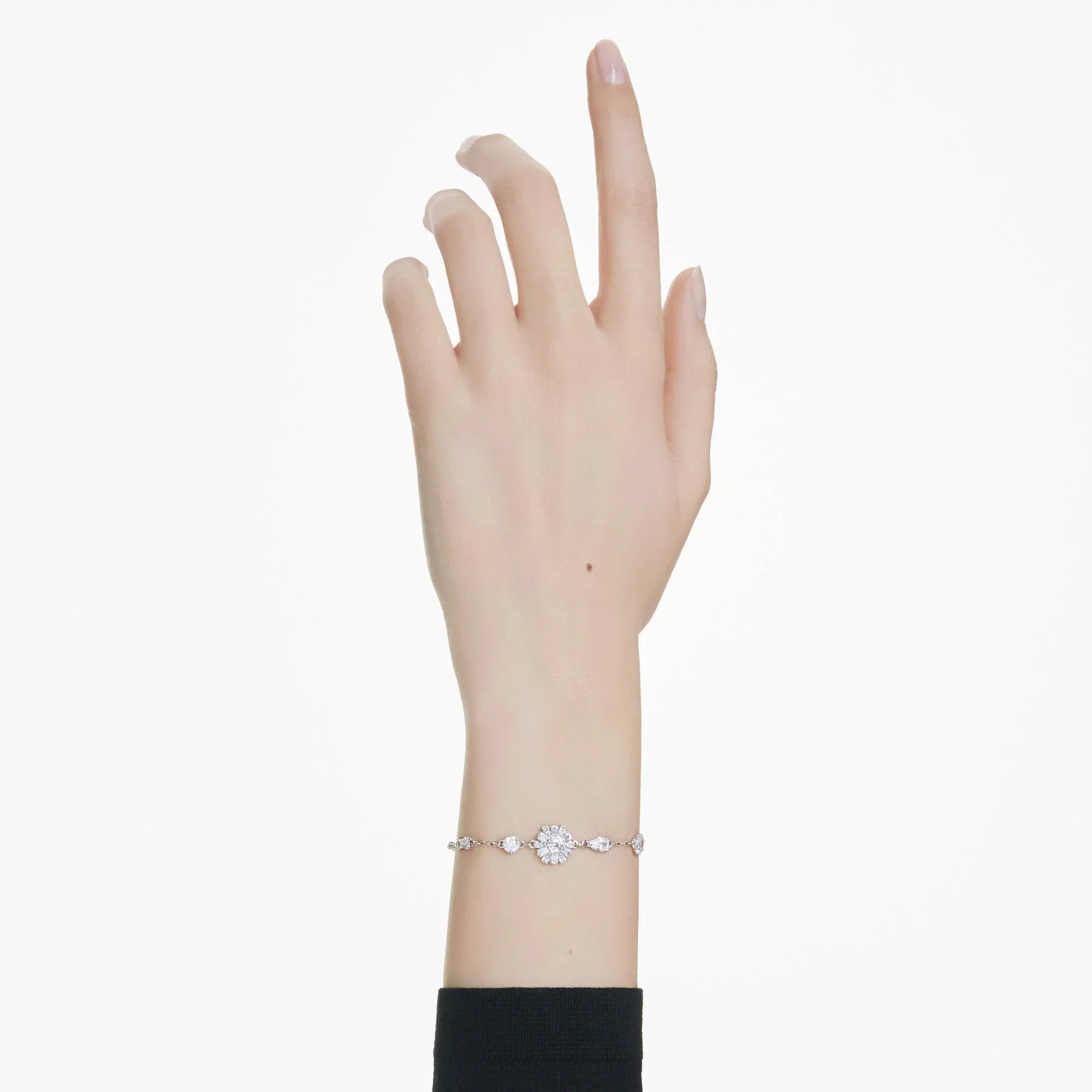 Idyllia - Snowflake - Ασημί Λευκό - Βραχιόλι - Θέα Swarovski 2