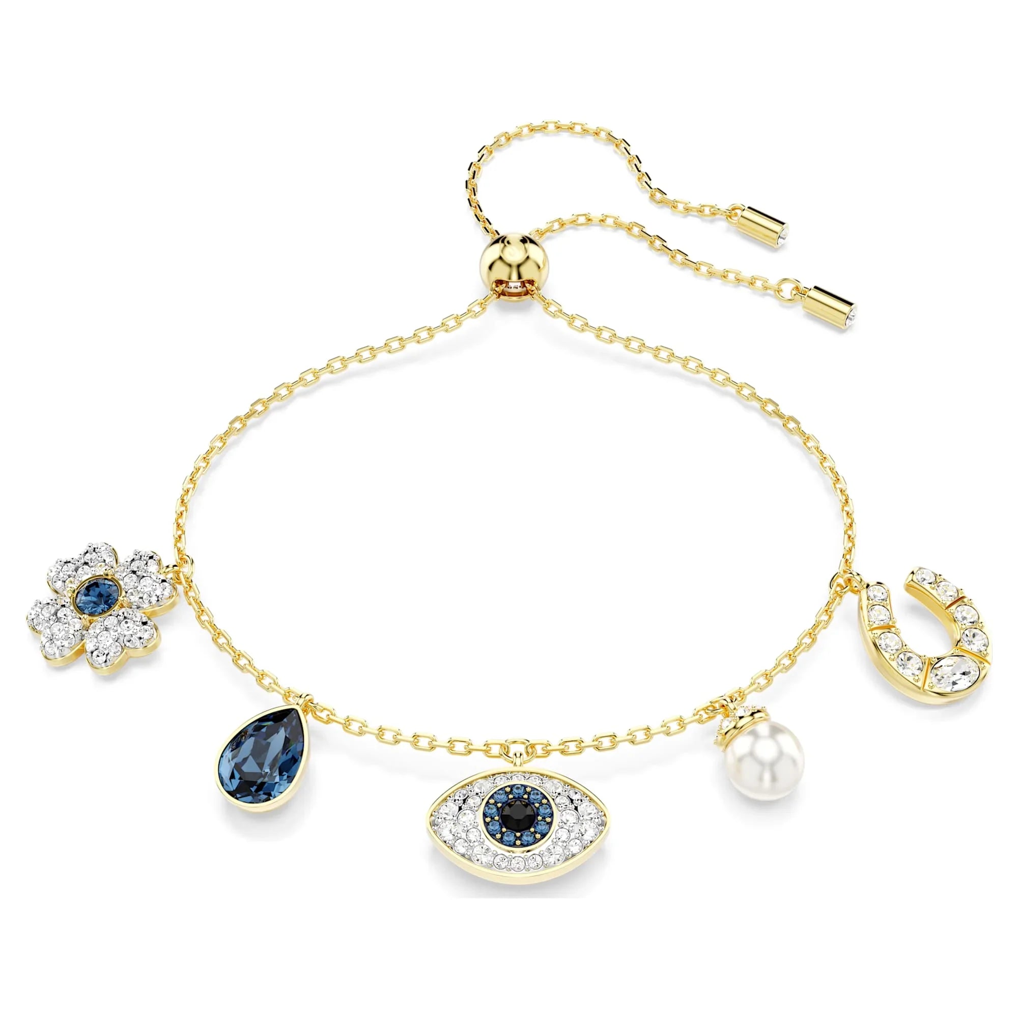 Swarovski armband - Symbolica - Blå & guldfärgad plätering