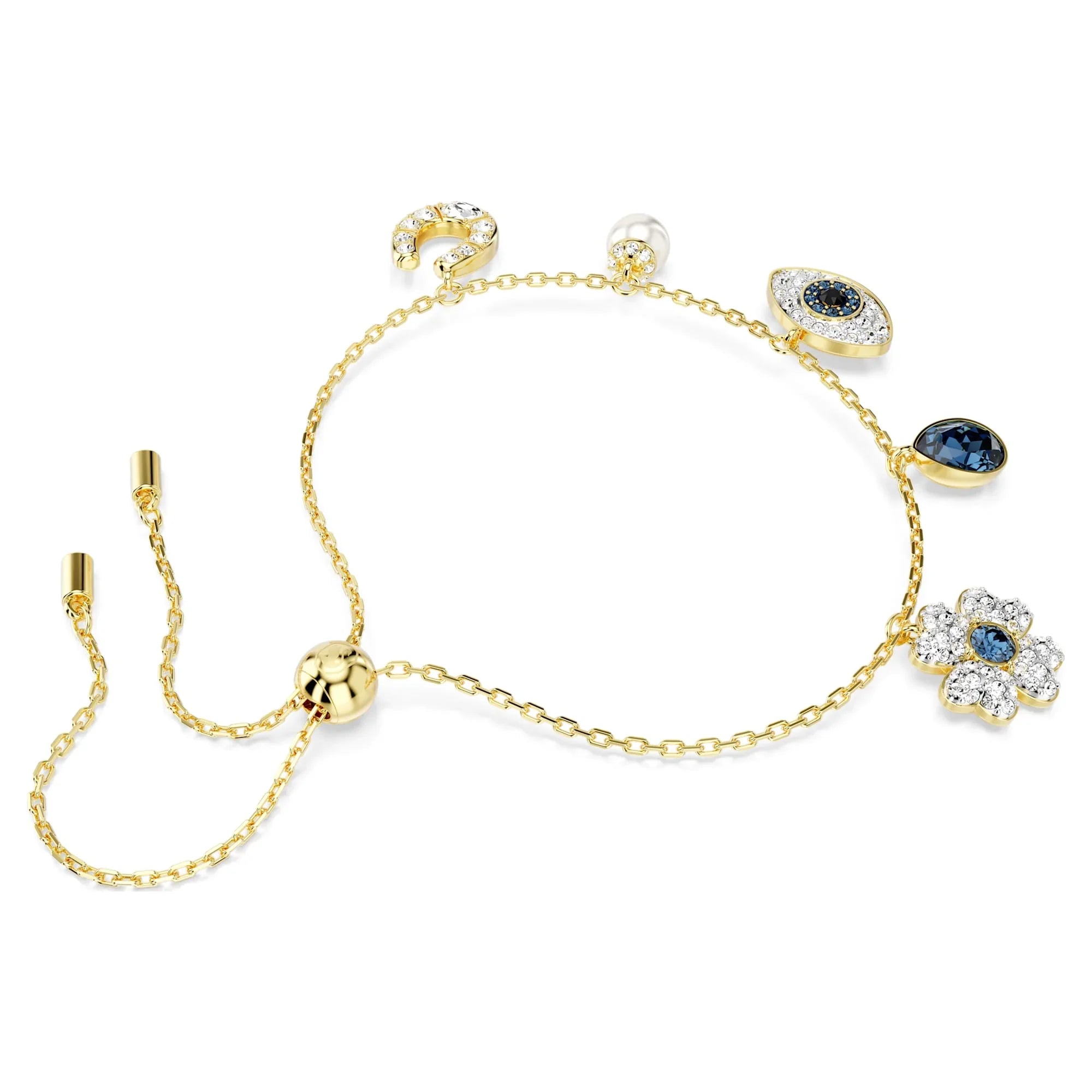 Swarovski-armband - Symbolica - Blå & guldfärgad vy 4