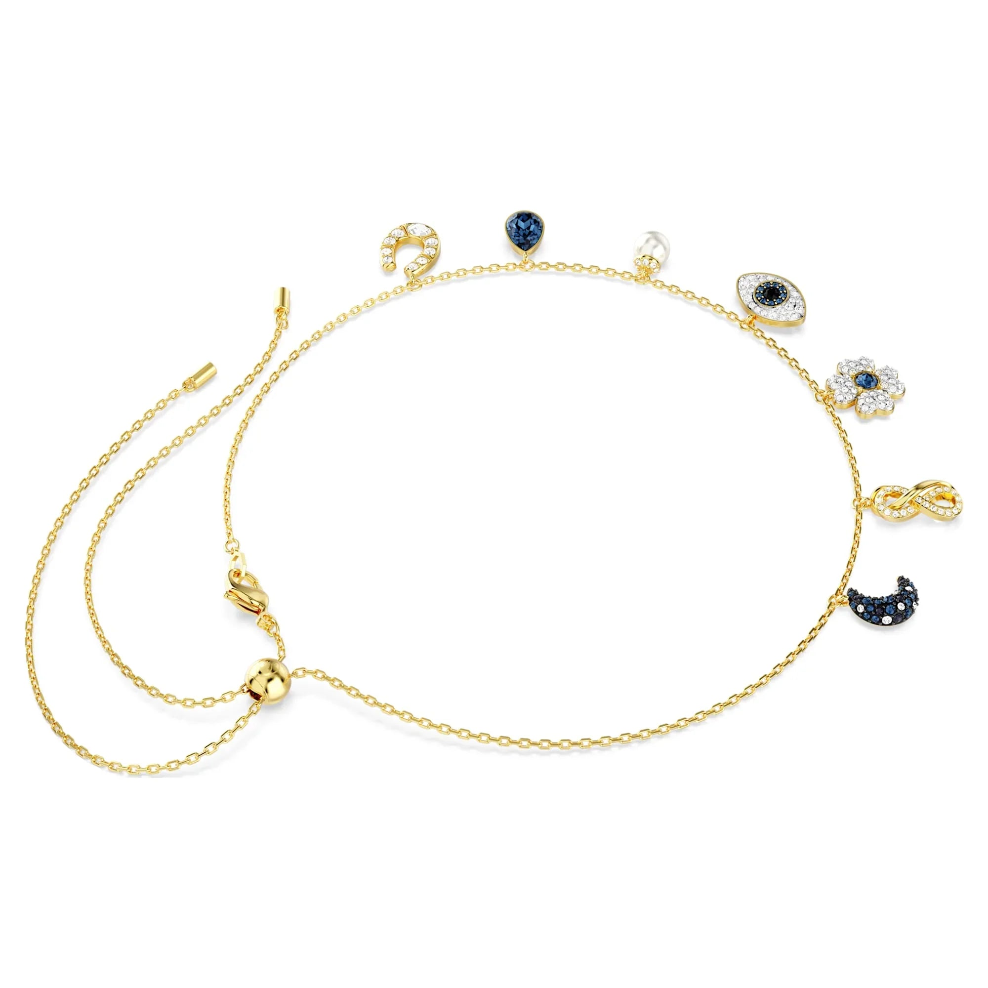 Swarovski Halsband - Symbolica - Blå & guldfärgad plätering 3