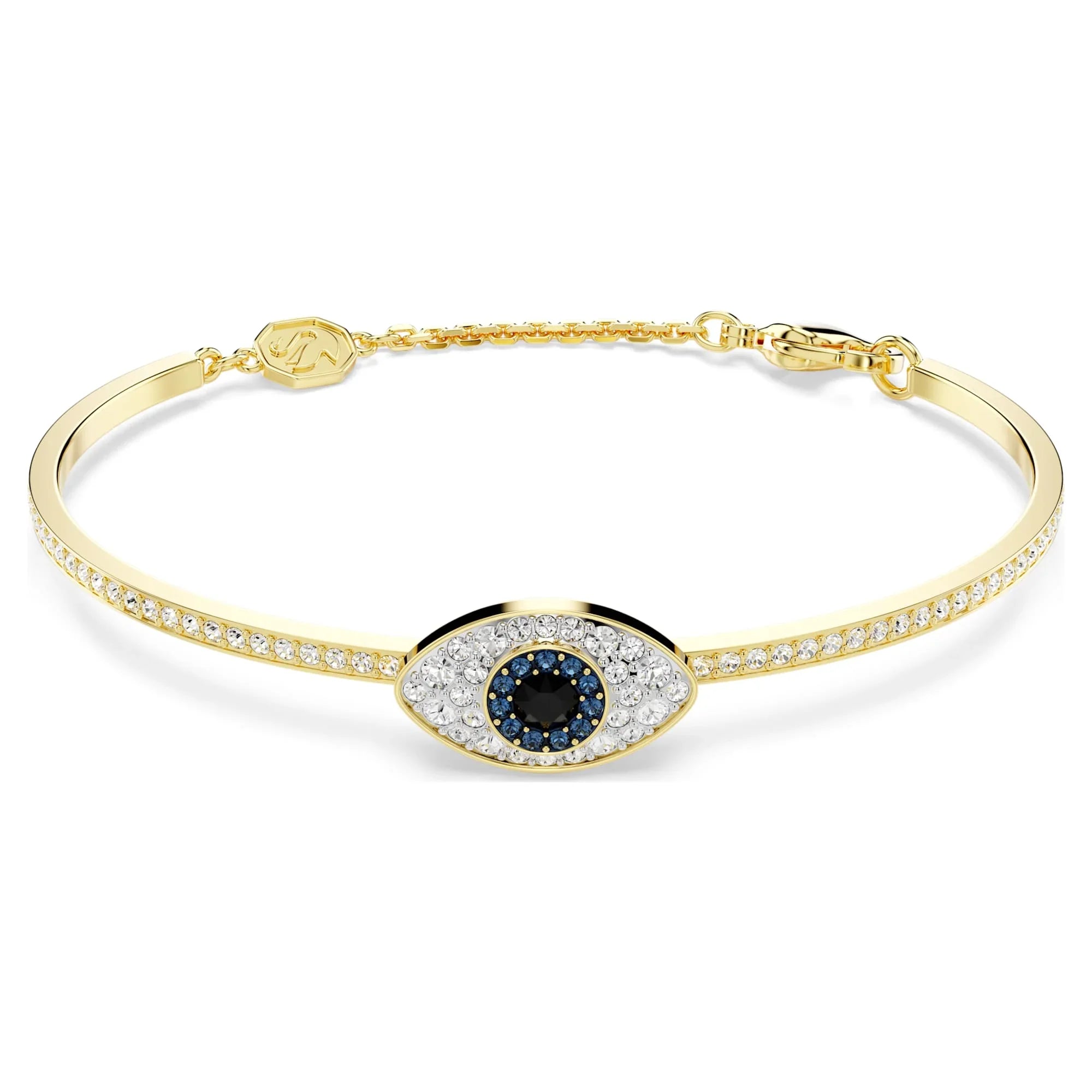 Symbolica - Auge - Goldblau - Armreif - Swarovski