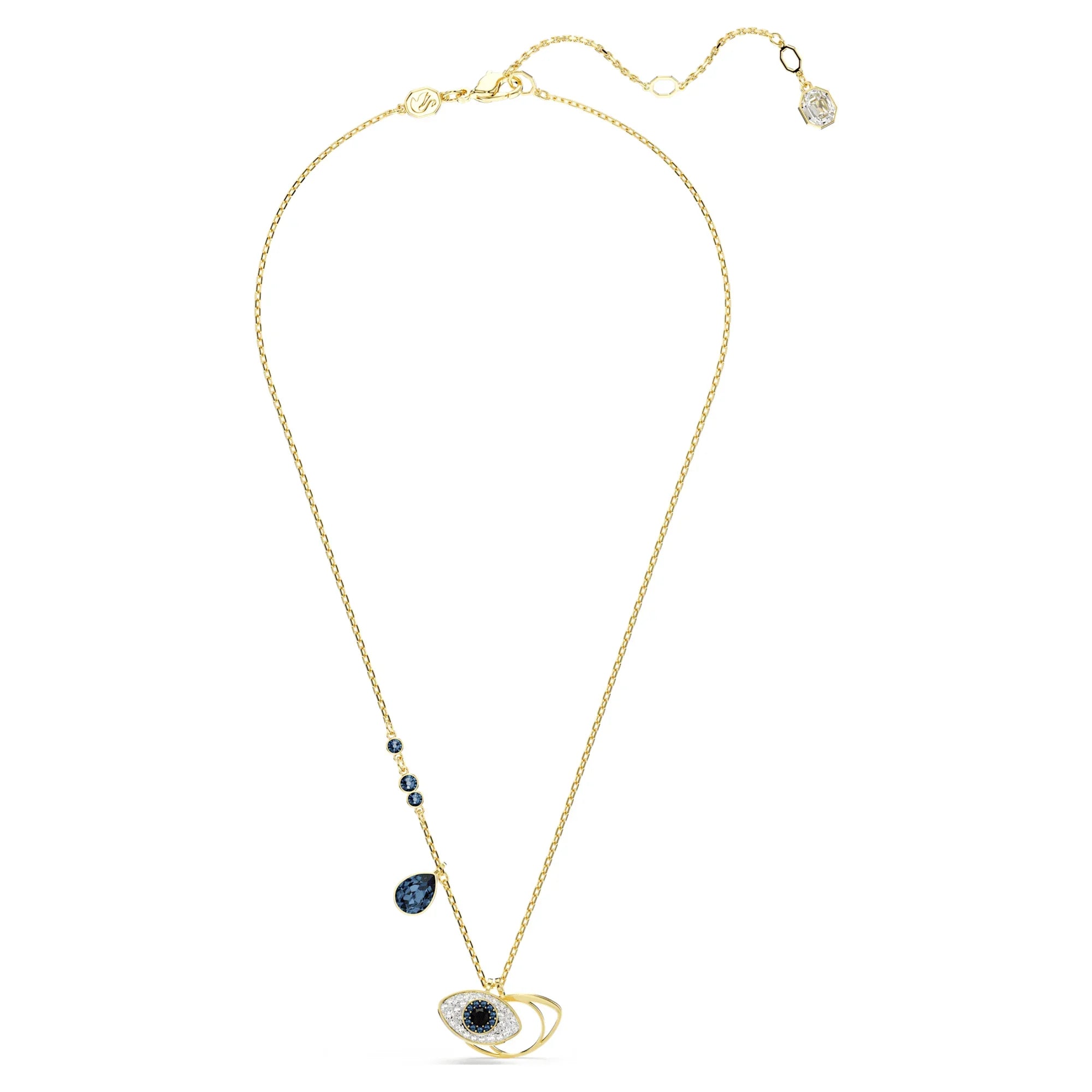 Guldblå Lucky Eye Symbolica Pendant – Swarovski-visning 5