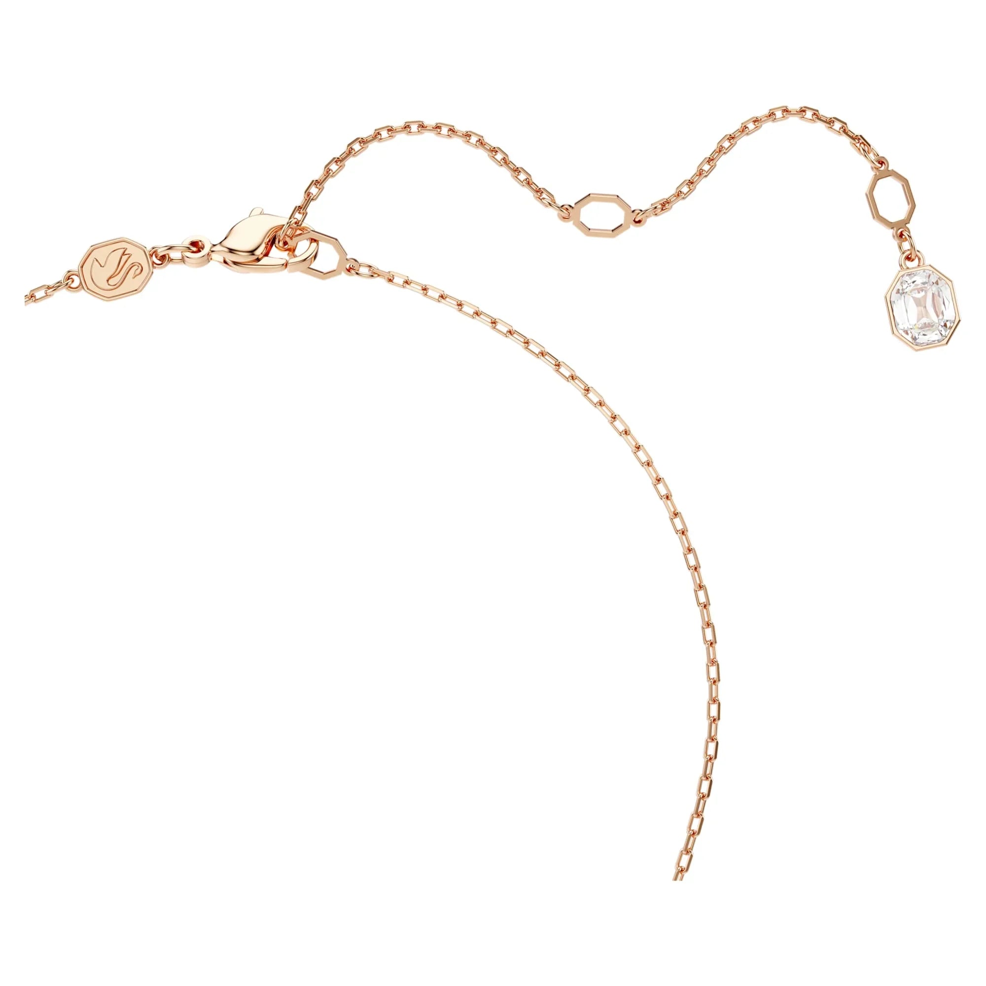 Colgante Dextera Redondo de Oro Rosa Blanco – Swarovski vista 4