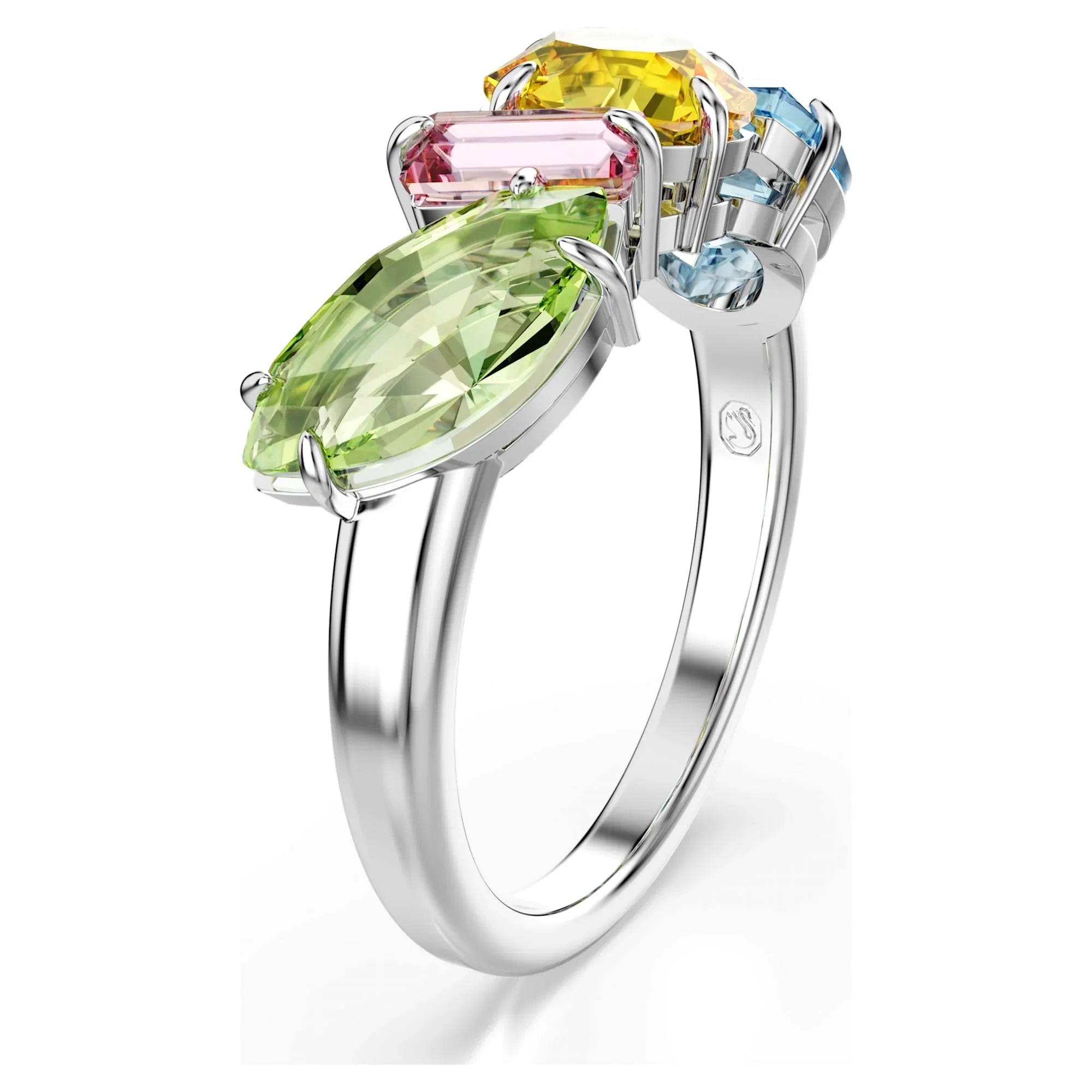 Anillo Mujer Gema Multicolor Plata – Swarovski vista 2