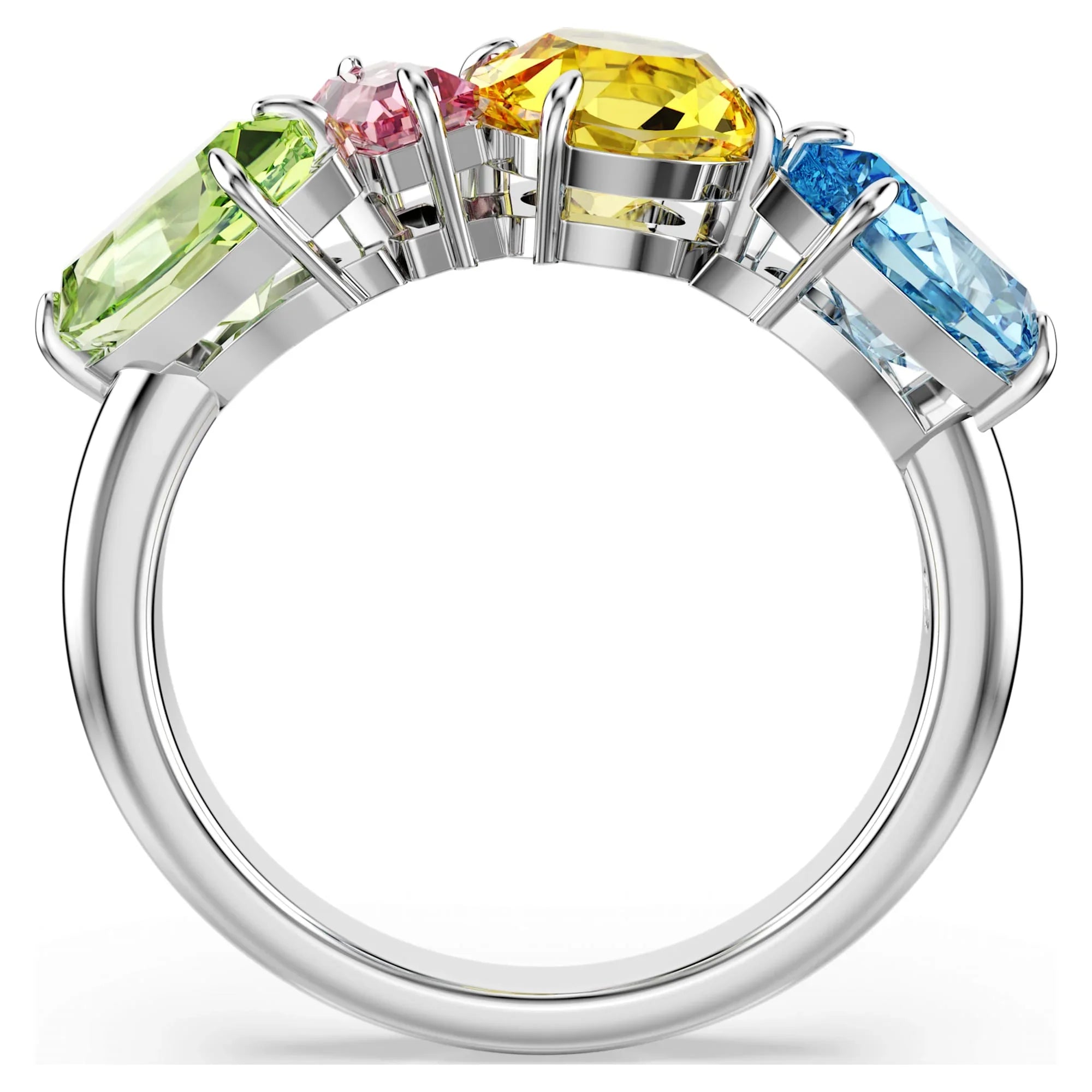 Inel multicolor de argint pentru femei Gema – vedere Swarovski 3