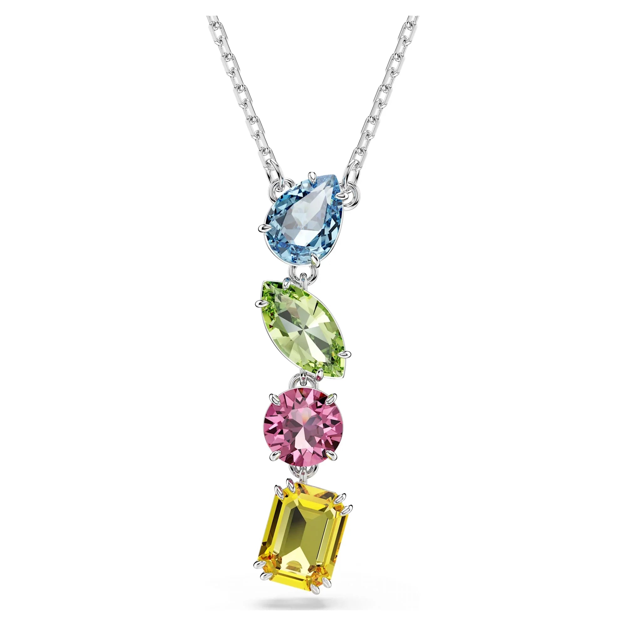 Pingente Swarovski - Gema - Vários tamanhos - Rosa e Prata