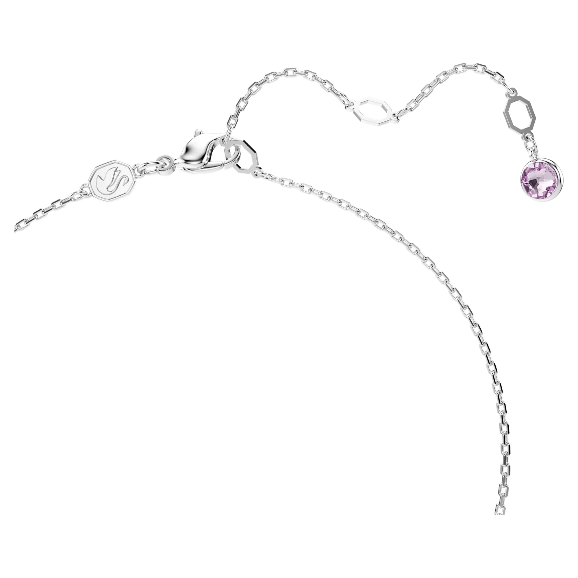 Colgante Swarovski - Gema - Varios tamaños - Rosa y Plata vista 4