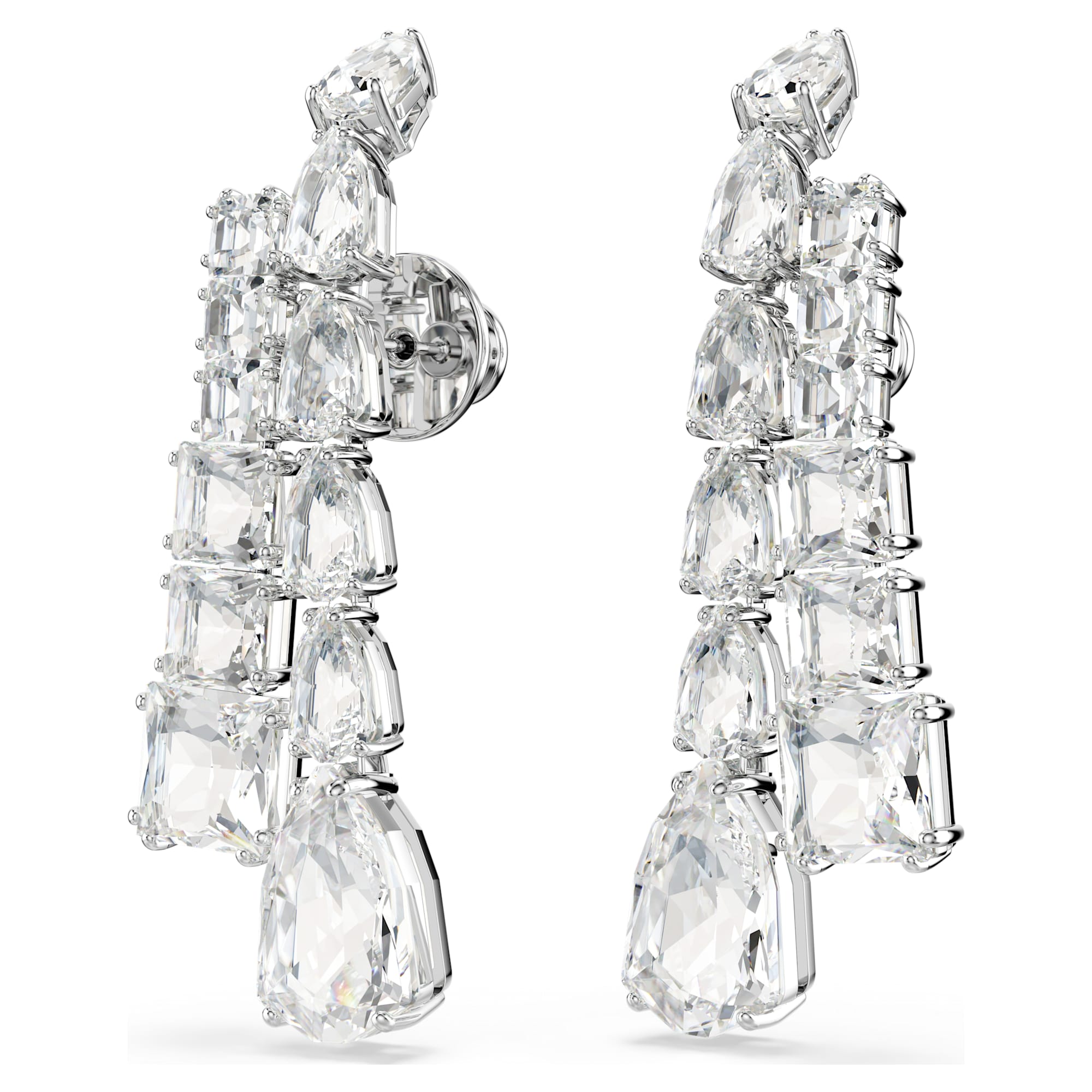 Women's Matrix White Silver Earrings – Swarovski
