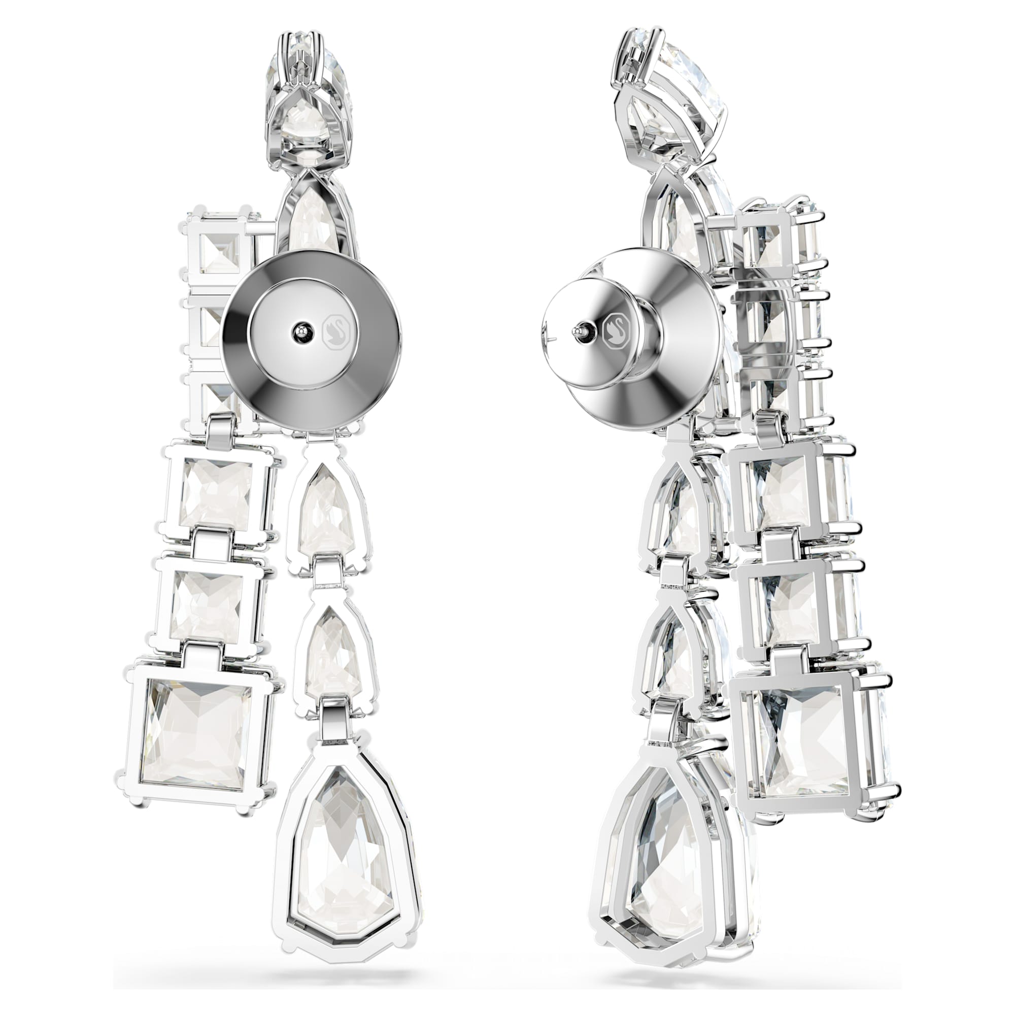 Women's Matrix White Silver Earrings – Swarovski