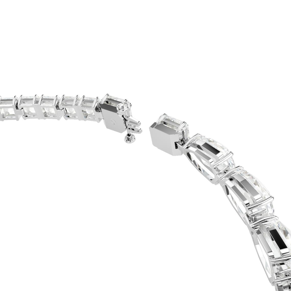 Matrix Y Necklace White Rhodium Plated Various Sizes – Swarovski