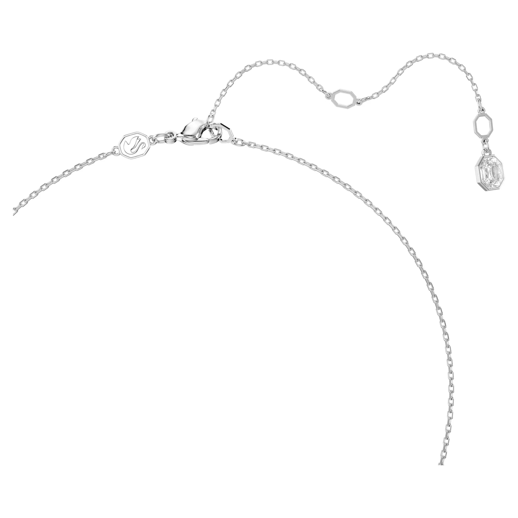 Dextera Pavé hvid rhodineret vedhæng – Swarovski-visning 4