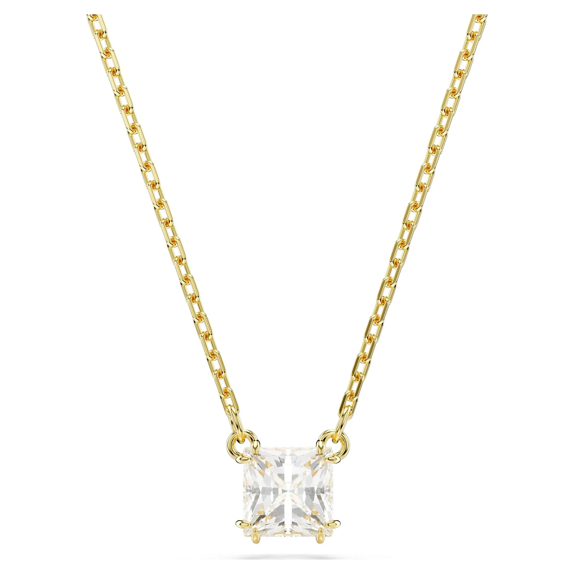 Swarovski Hanger - Stilla - Vierkant geslepen - Wit en goud
