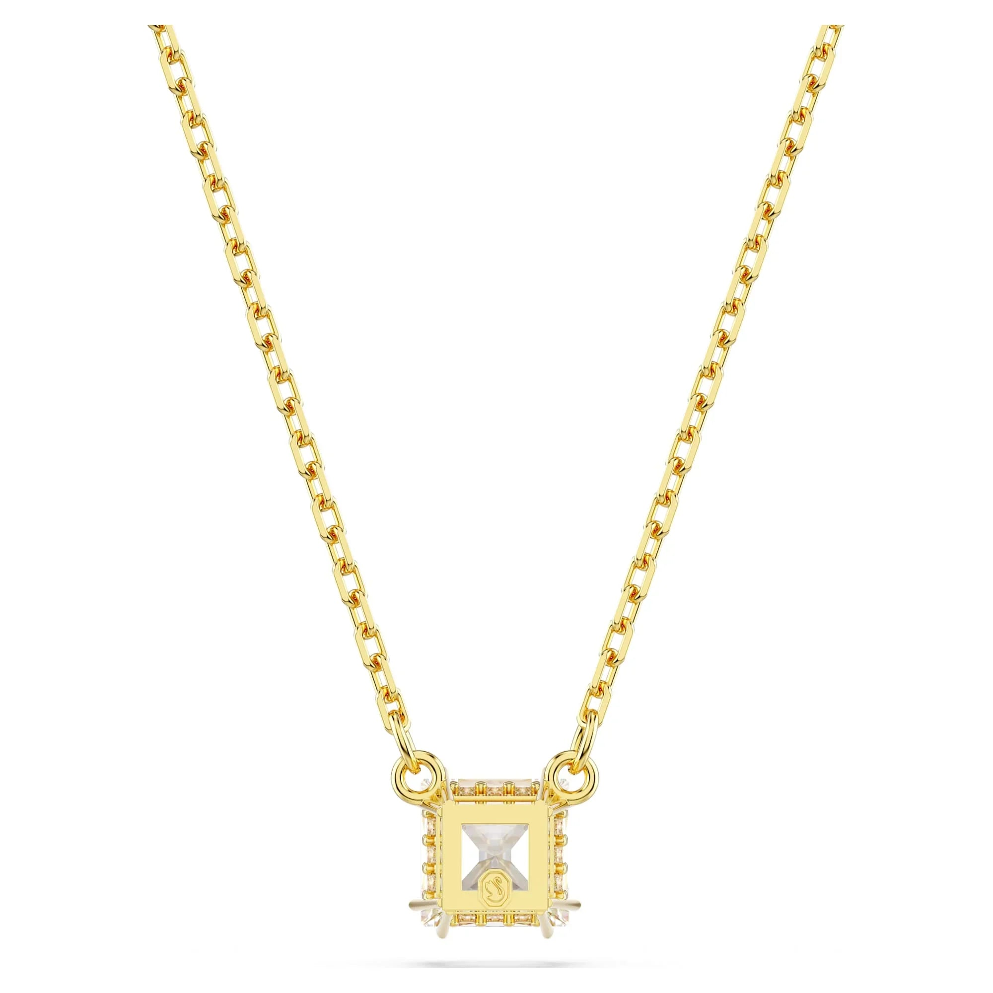 Swarovski-hanger - Stilla - Vierkant geslepen - Wit en goud Bekijk 2