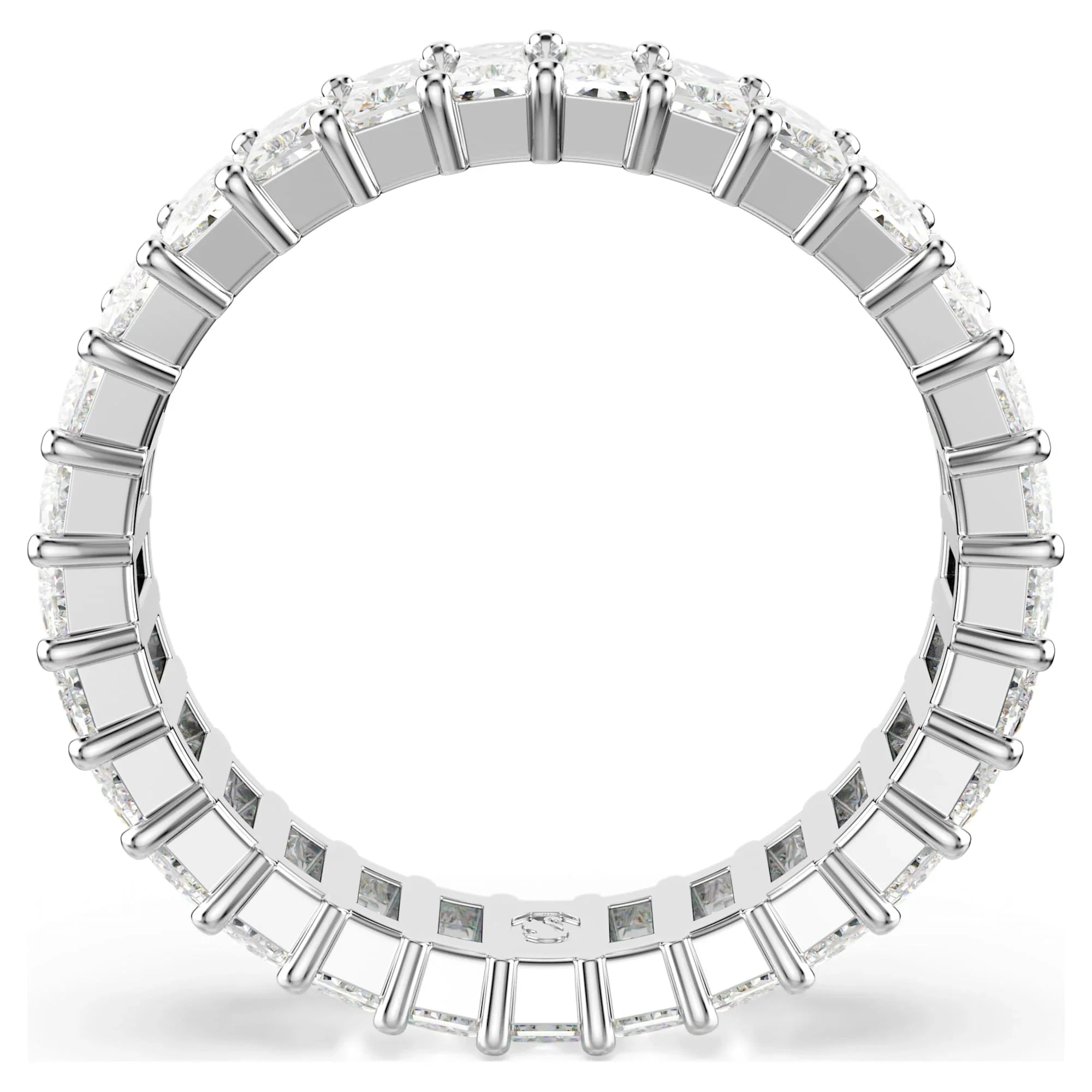 Matrix damering hvid sølv – Swarovski-visning 4