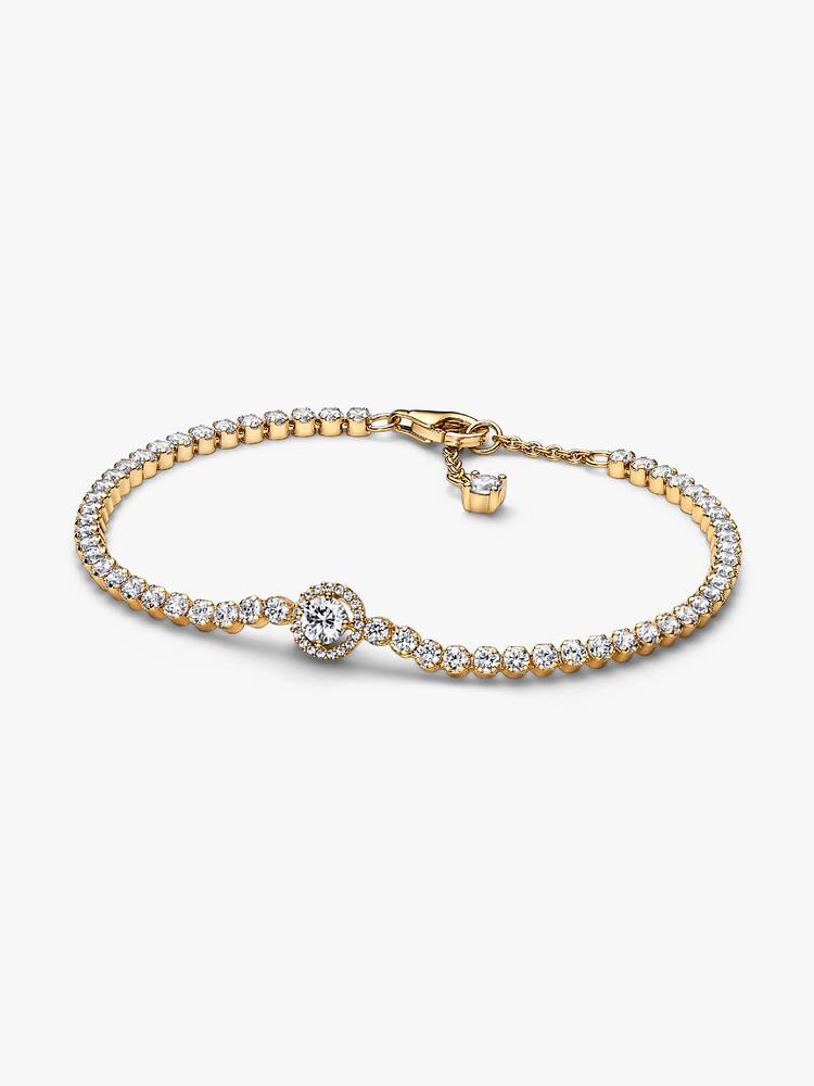 Pandora-Armband – Funkelnder Halo-Fluss