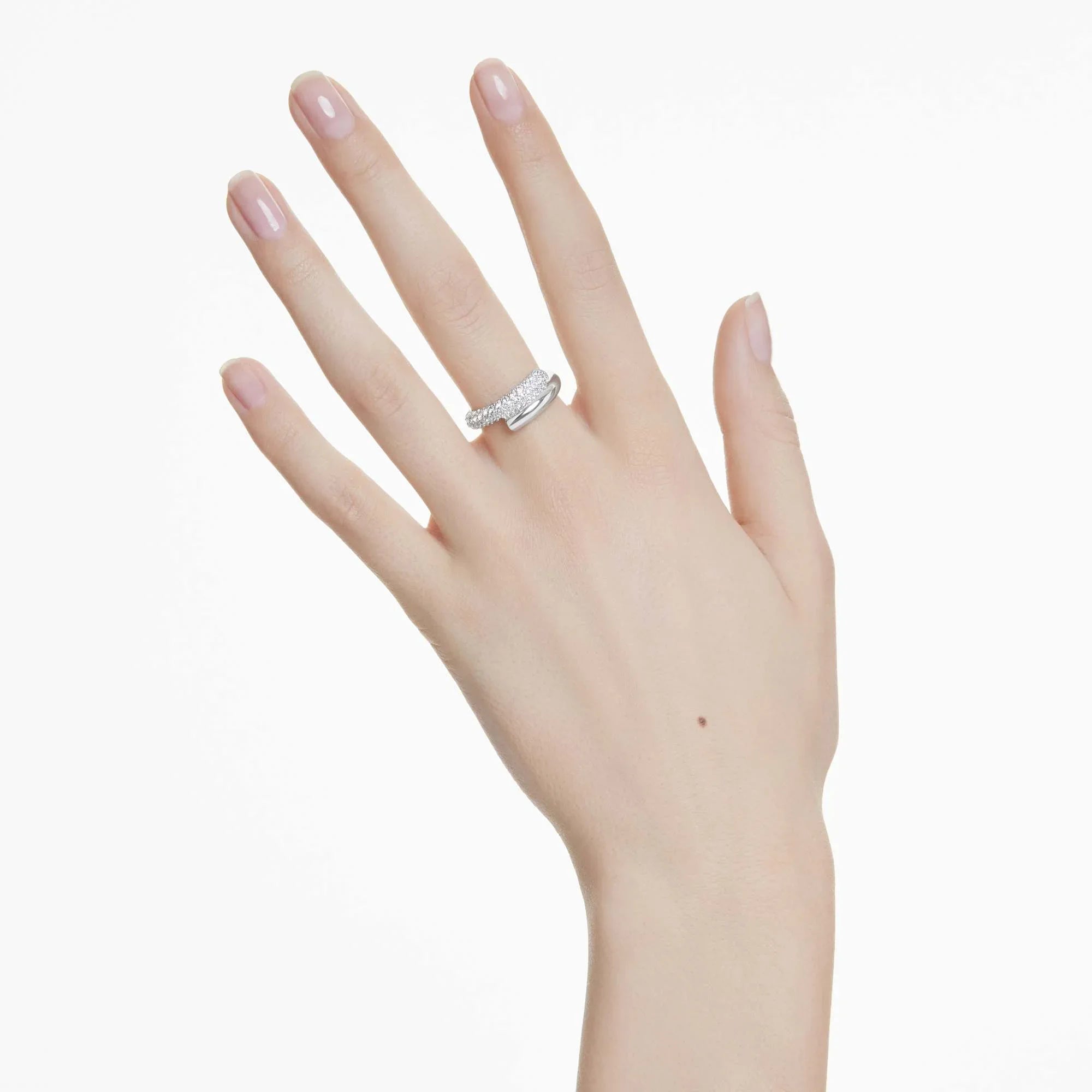 Anillo Swarovski - Dextera - Blanco y Plata vista 2