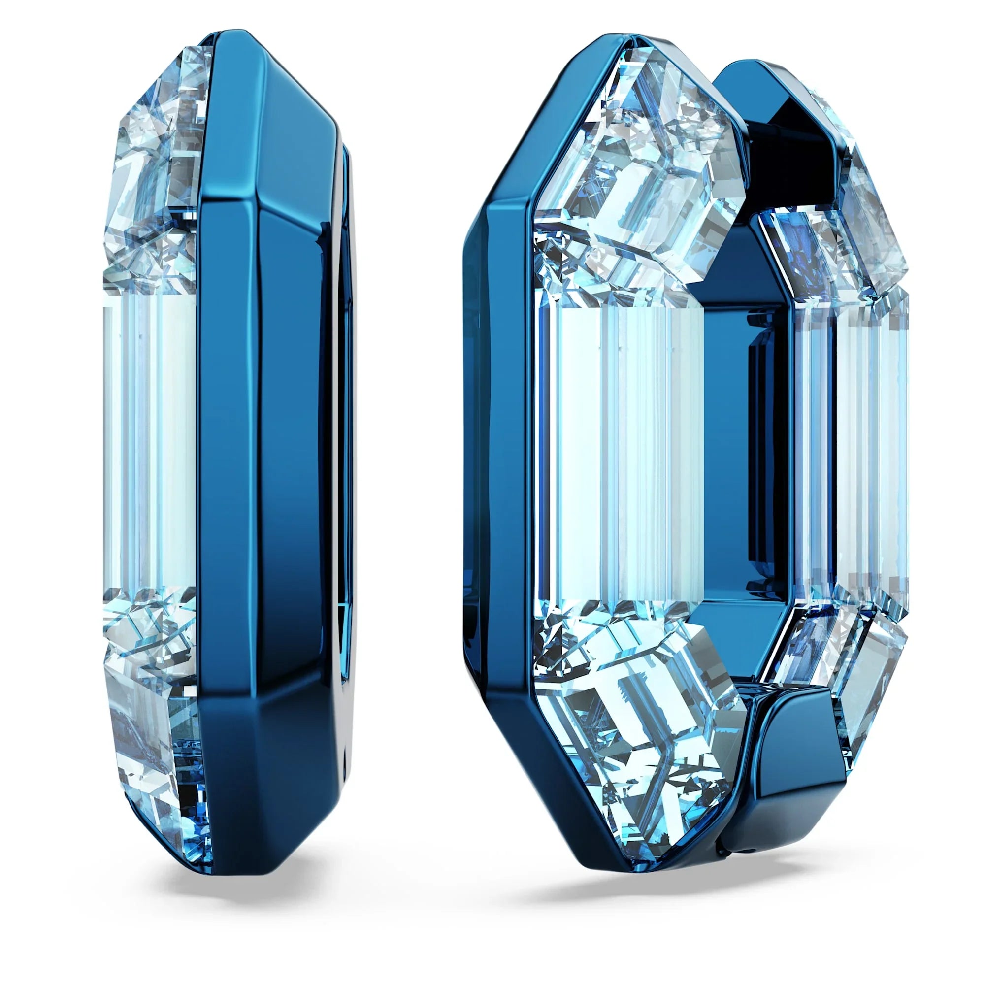 Swarovski øreringe - Lucent - Ottekantet form - Lille visning 3