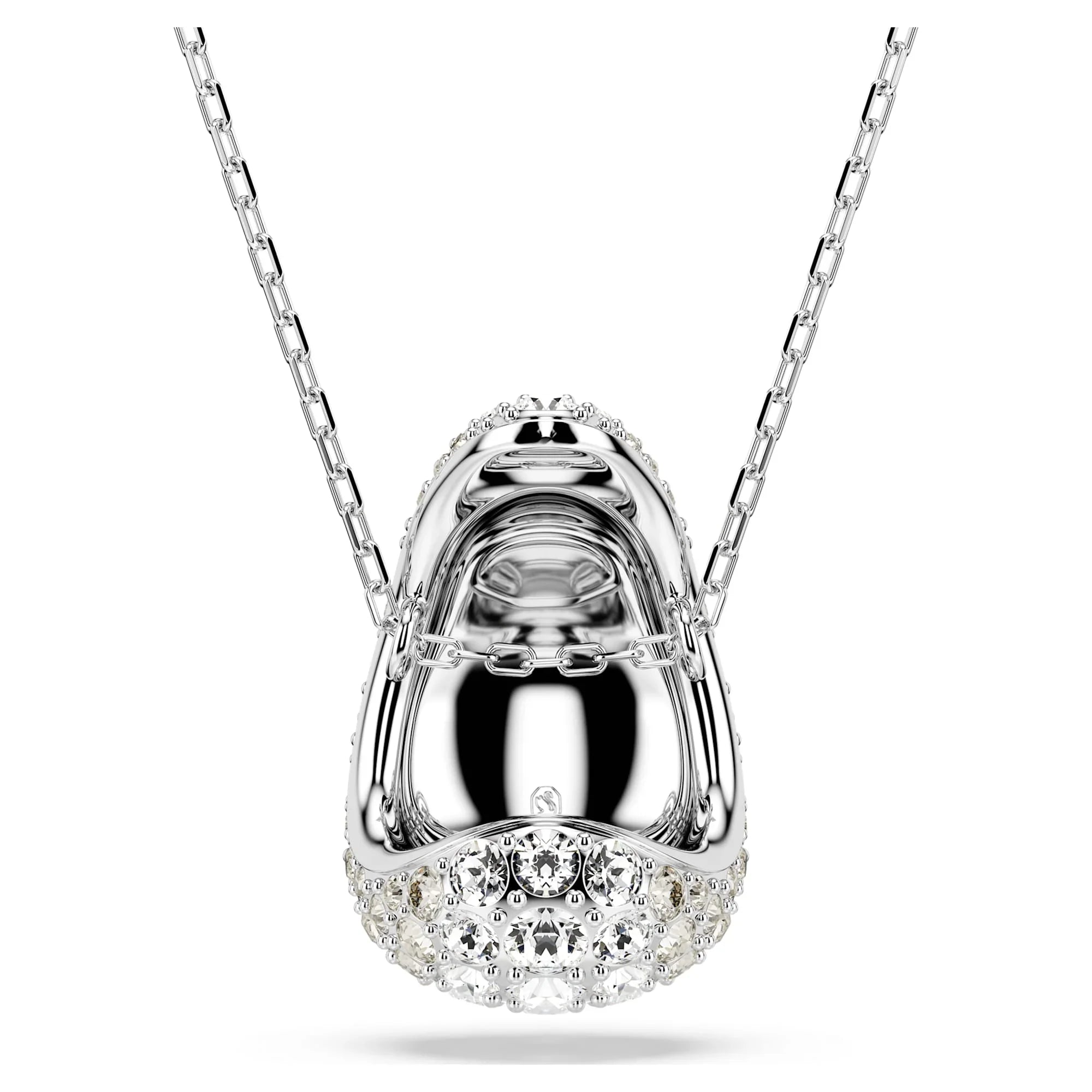 Pingente Swarovski - Sublima - Corte redondo - Vista branco e prata 5