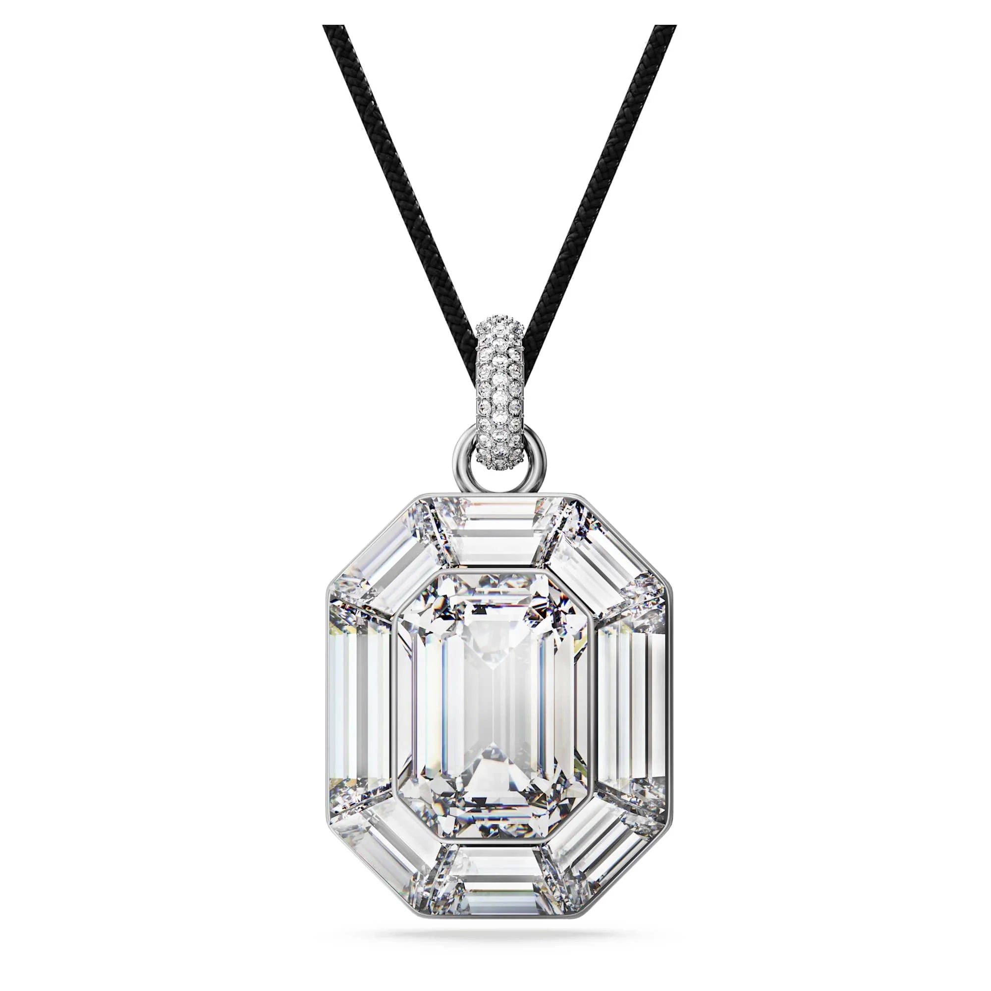 Fehér nyolcszögletű Lucent medál – Swarovski