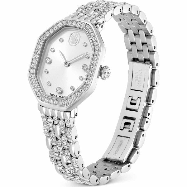 Reloj Dextera Octagon y acero inoxidable para mujer - Swarovski