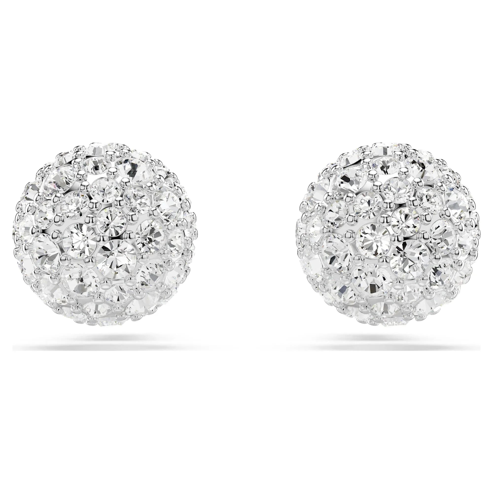 Damskie kolczyki sztyfty Dextera w kolorze białym i srebrnym – Swarovski
