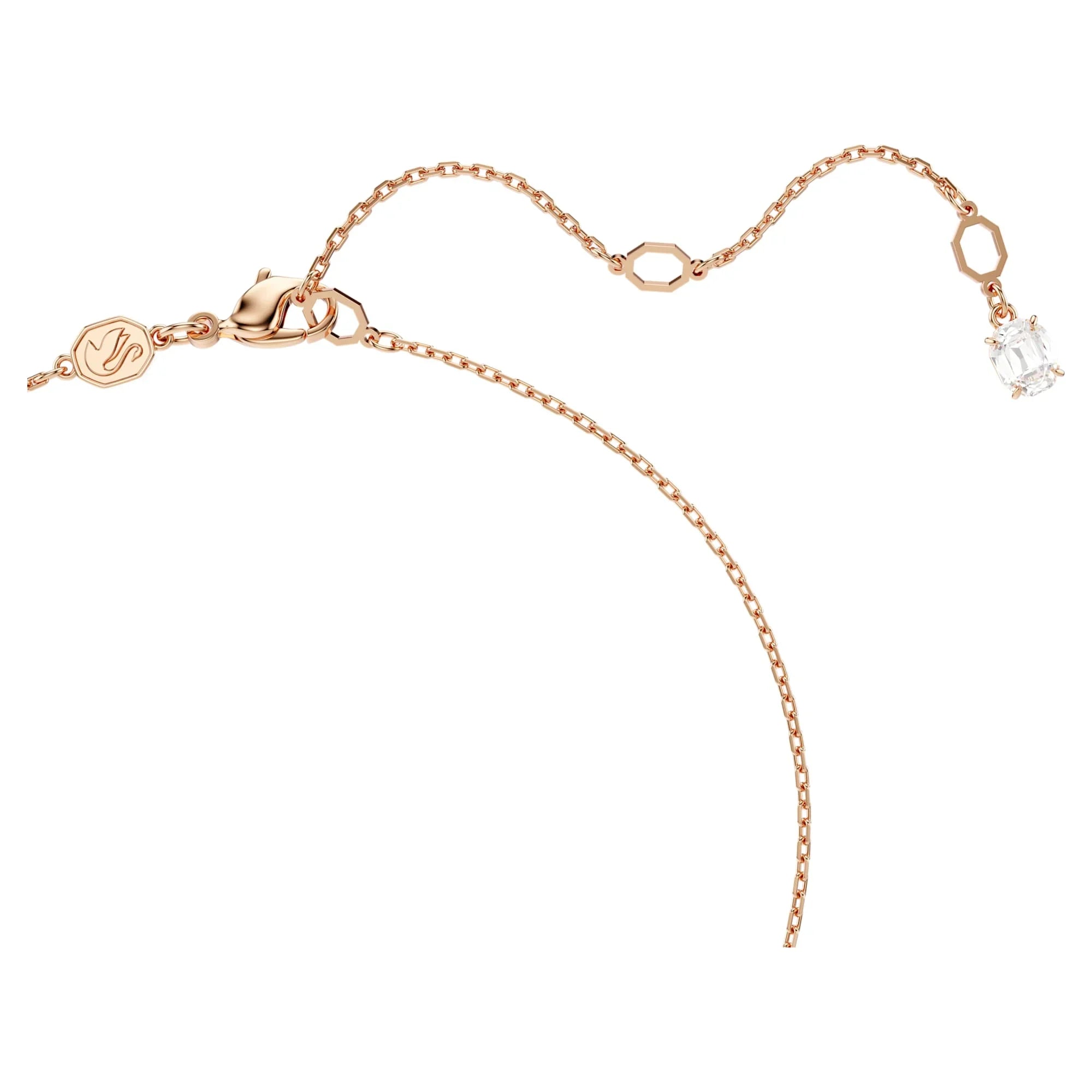 Pingente Swarovski - Stilla - Tamanho Quadrado - Vista Branco e Rosé 4