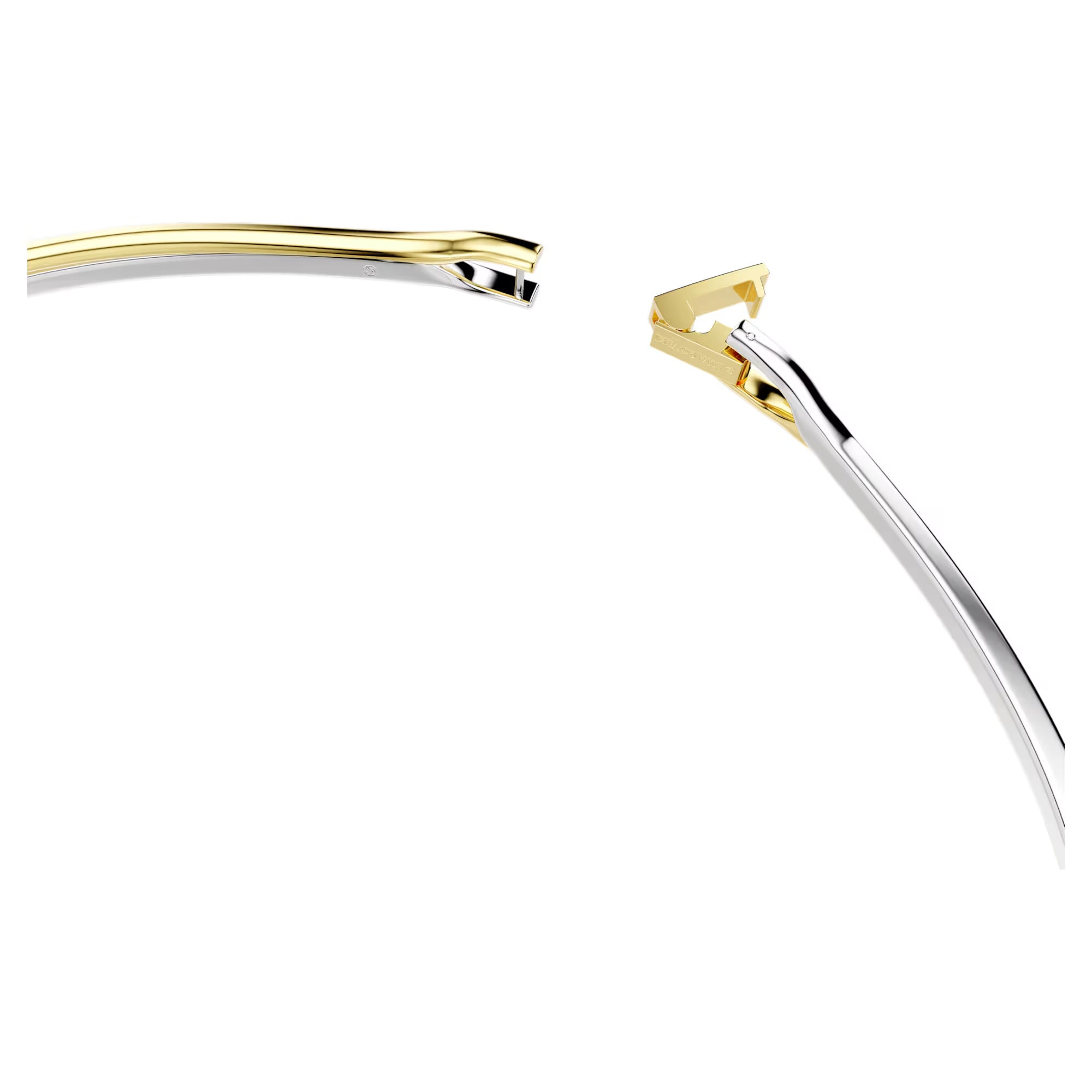 Hyperbola Round White Mix Metal Choker – Swarovski