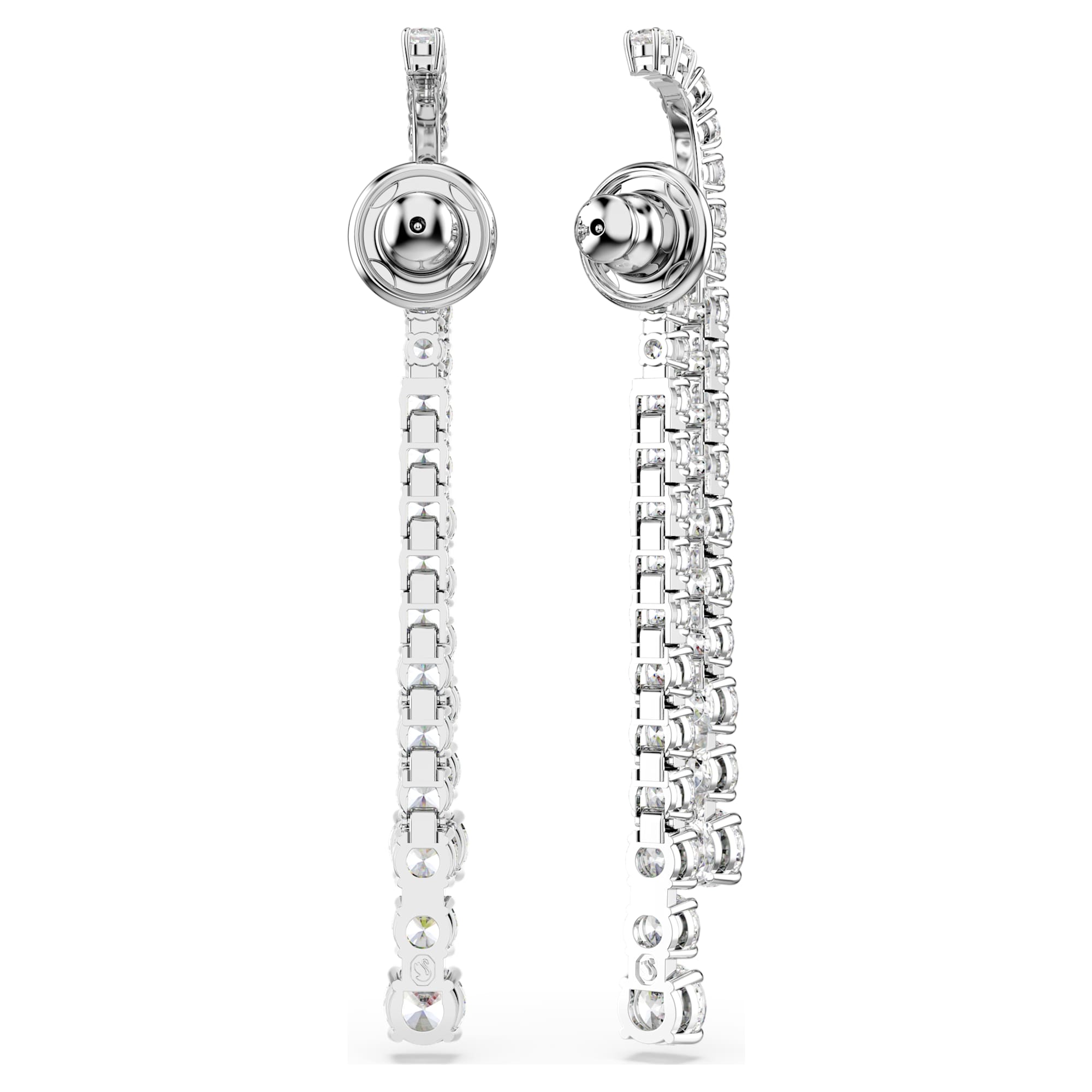 Women's Matrix White Silver Earrings – Swarovski