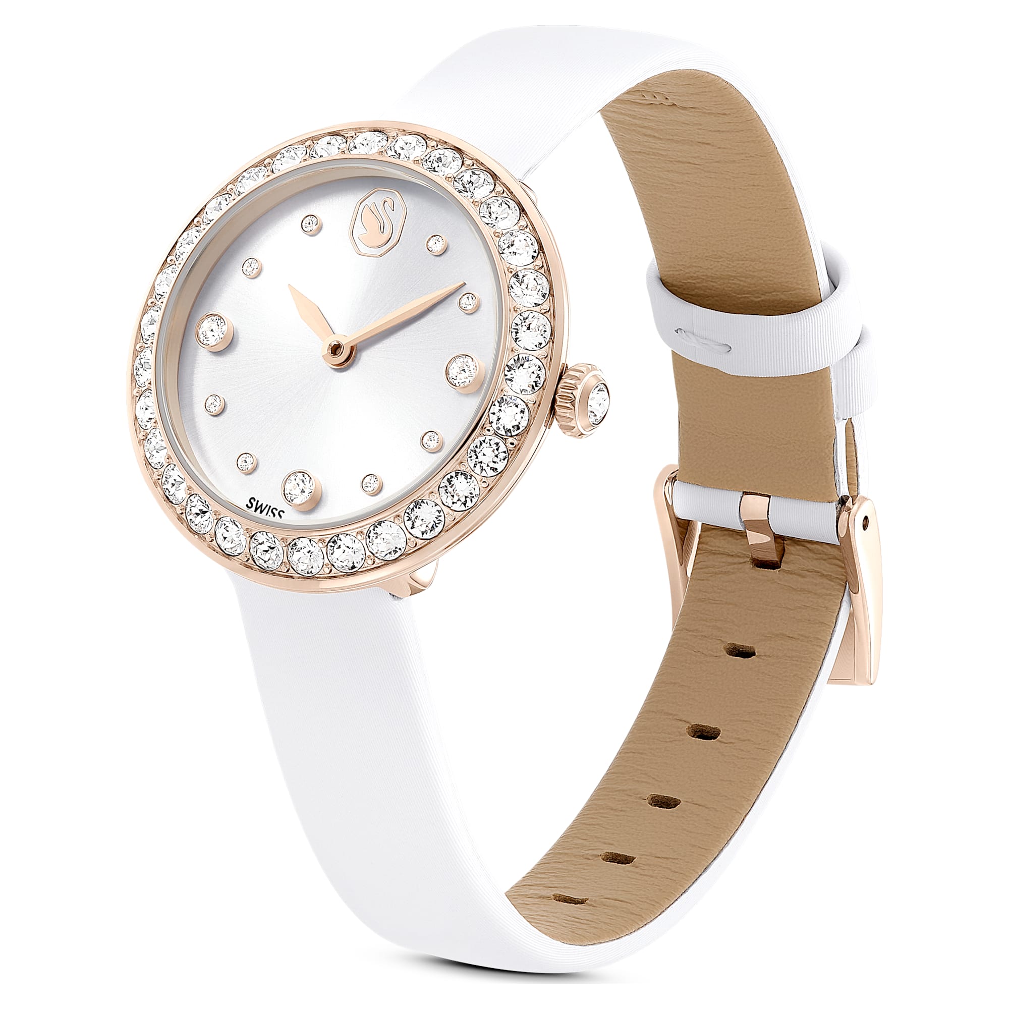 Matrix Tennis Women's Watch White Leather – Swarovski